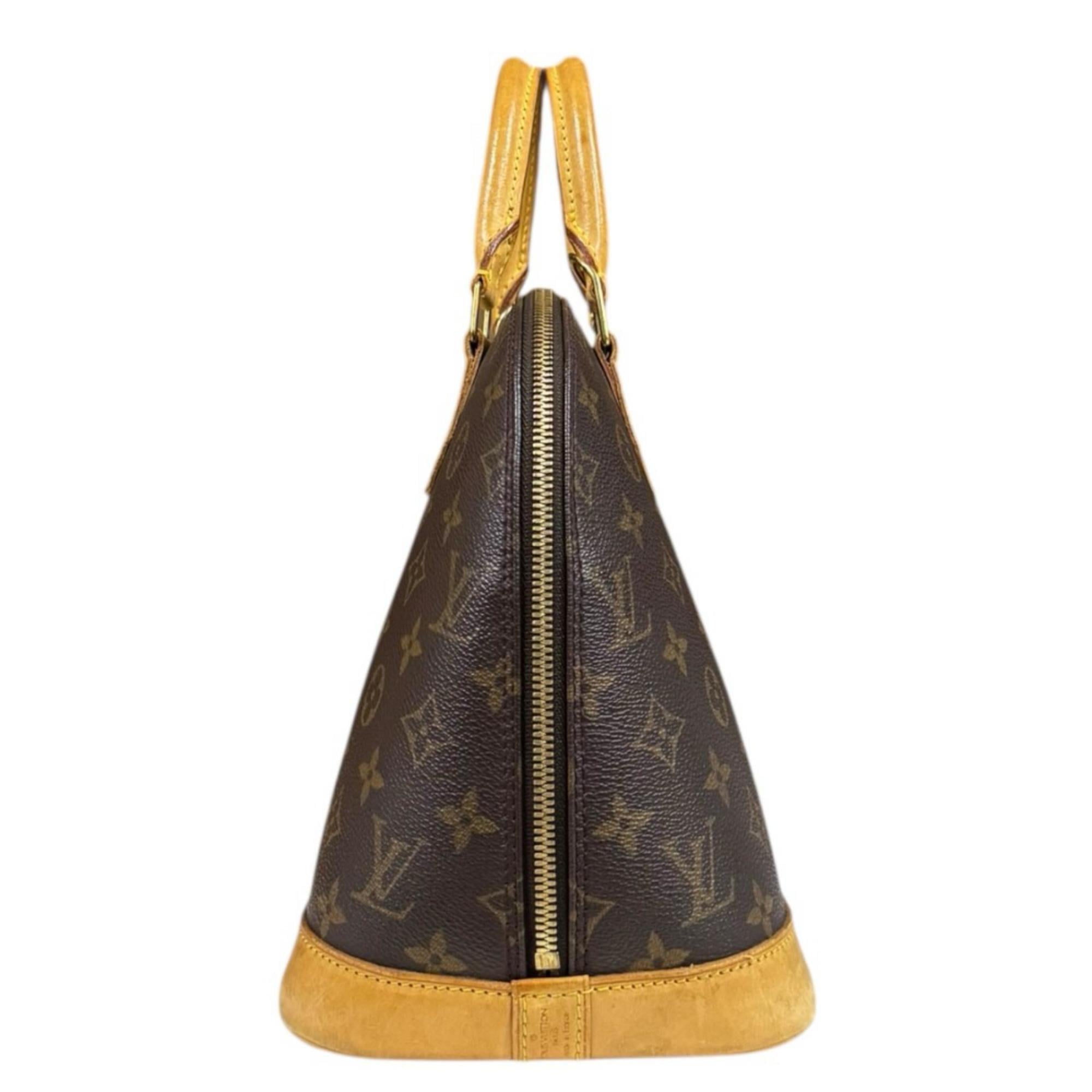 Louis Vuitton Brown Monogram Canvas Handbag