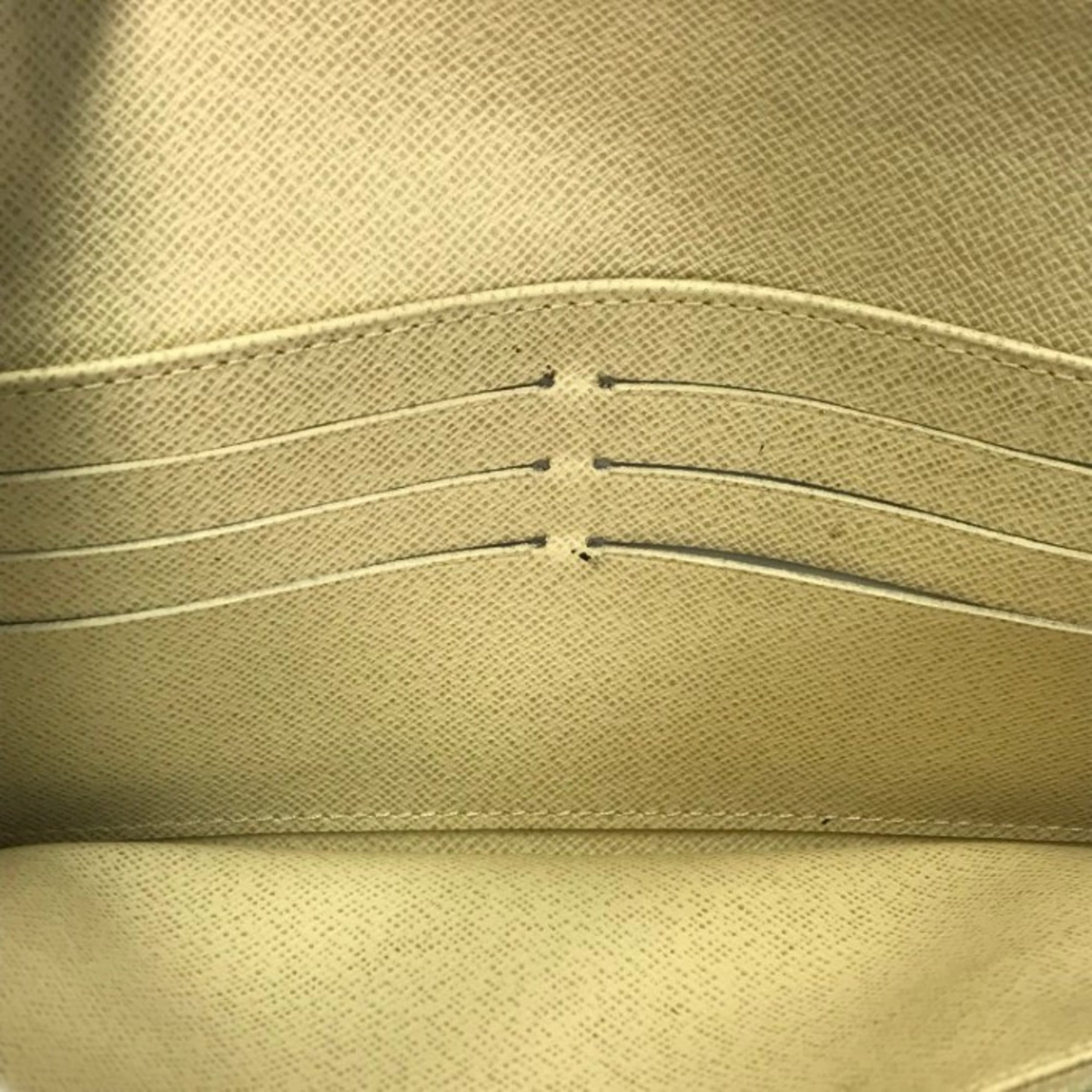Louis Vuitton White Damier Azur Long Wallet (Tri-Fold)