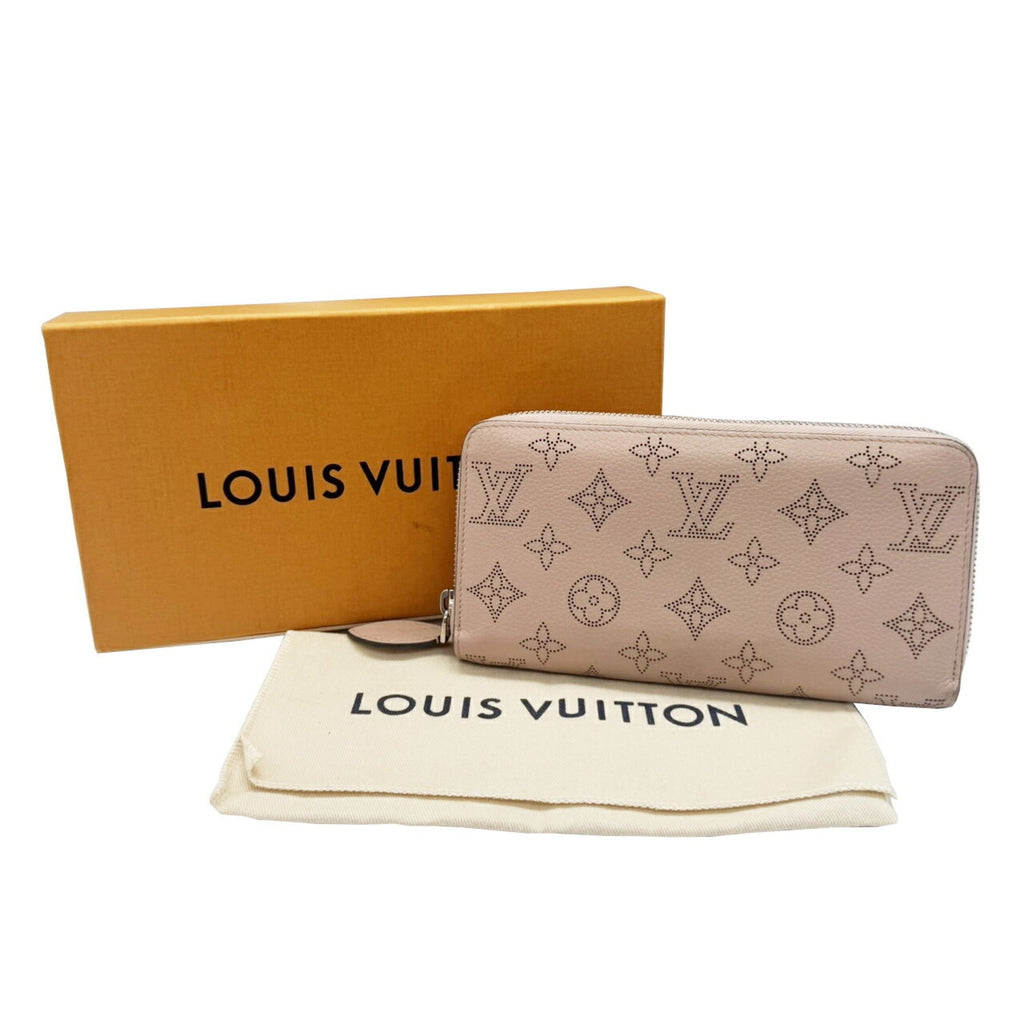 Louis Vuitton Mahina Pink Mahina Leather Long Wallet