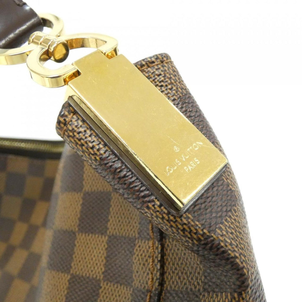 Louis Vuitton Brown Coated Canvas Shoulder Bag