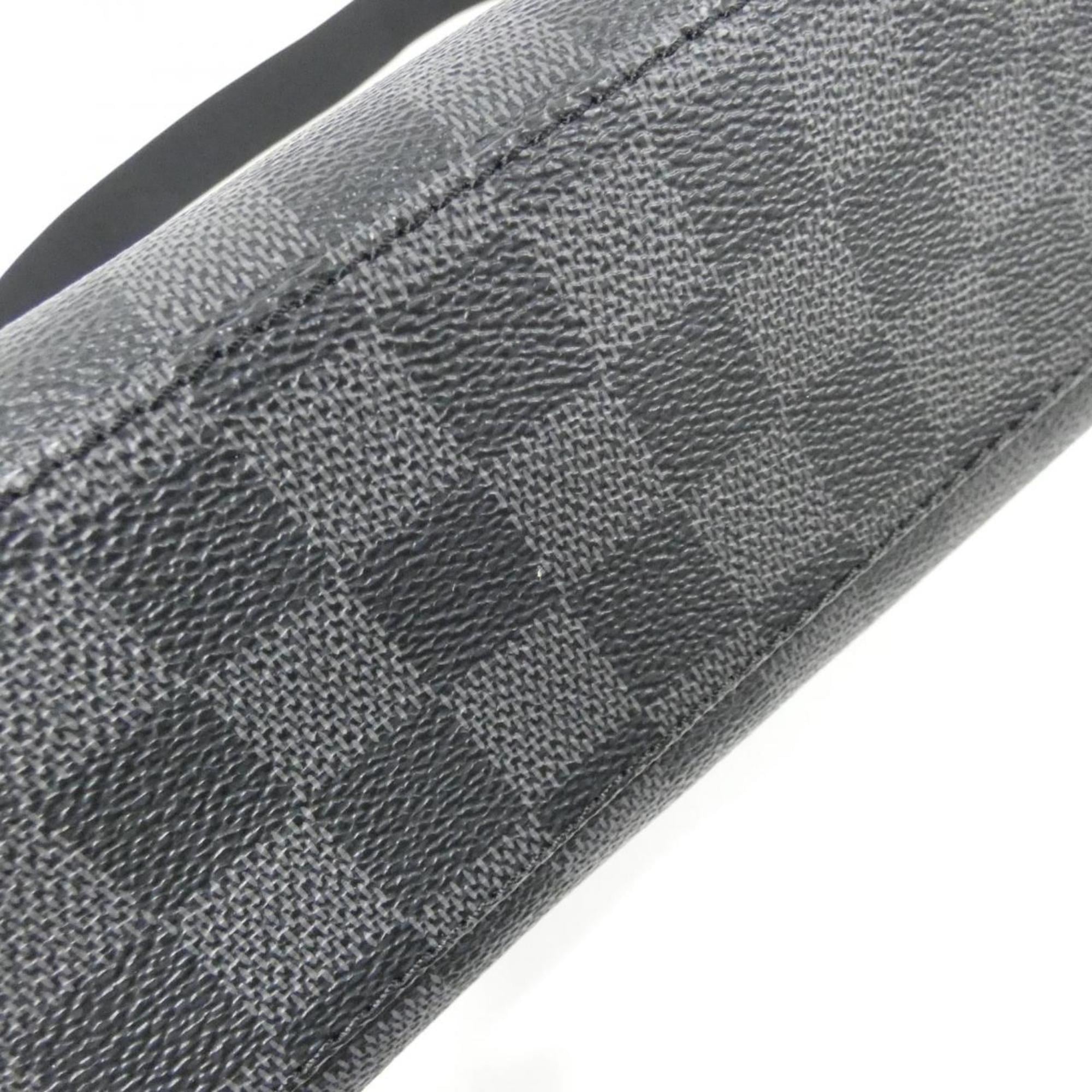 Louis Vuitton Gray Coated Canvas Shoulder Bag