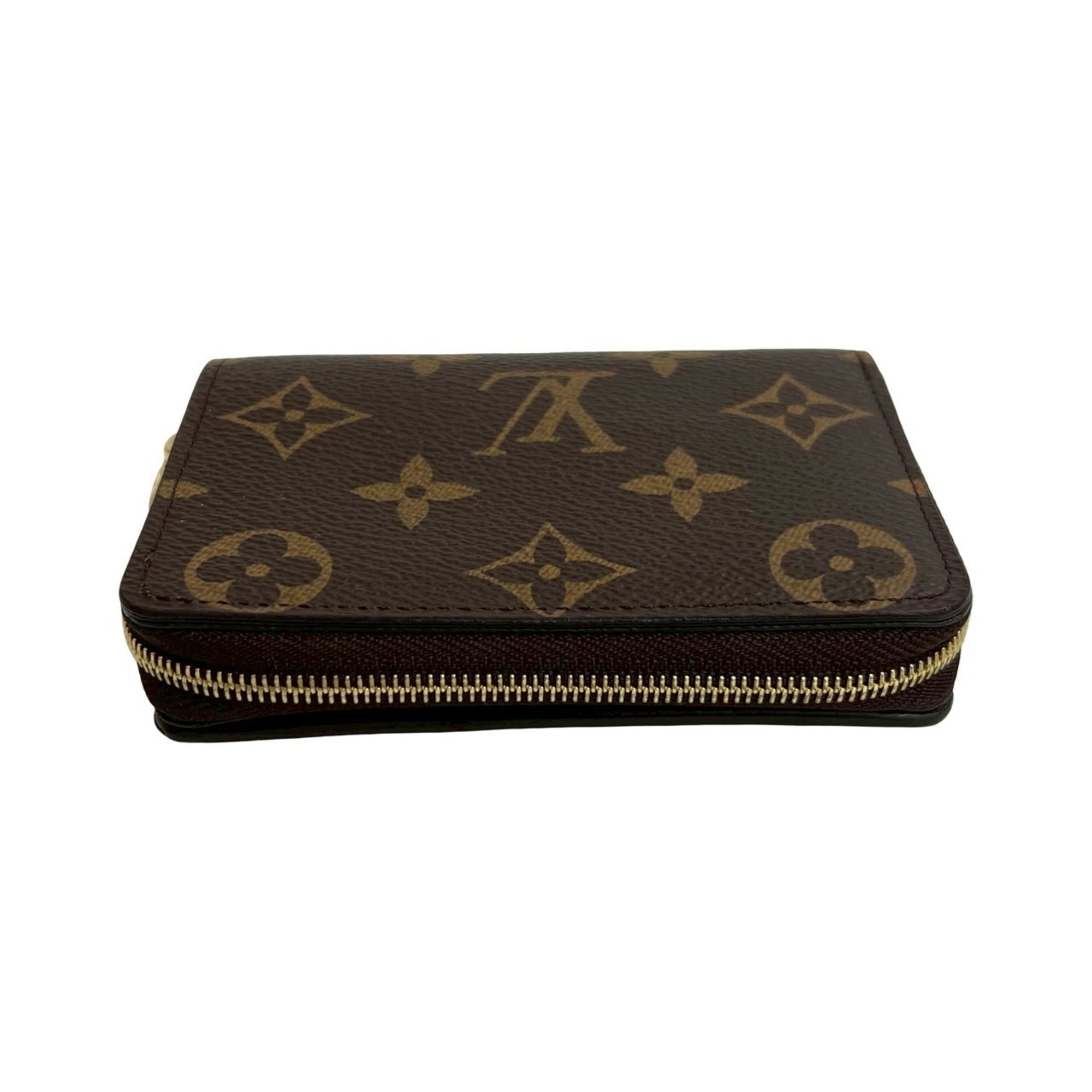 Louis Vuitton Brown Leather Pvc Wallet