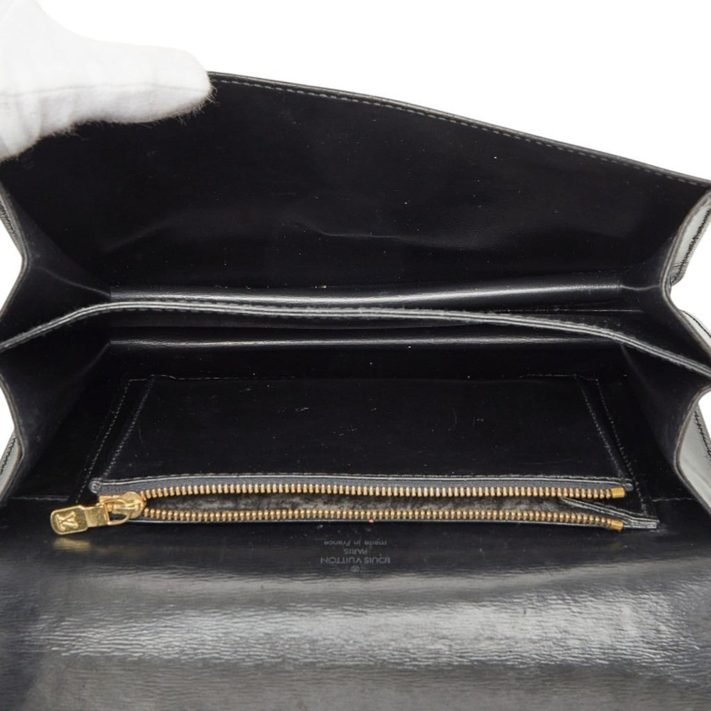 Louis Vuitton Black Noir Cuir Ombre Leather Shoulder Bag