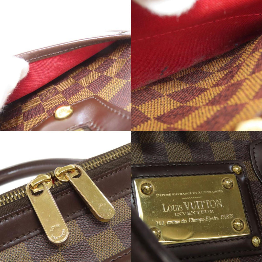 Louis Vuitton Brown Ebene Damier Canvas Boston Bag