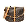 Louis Vuitton Brown Coated Canvas Shoulder Bag