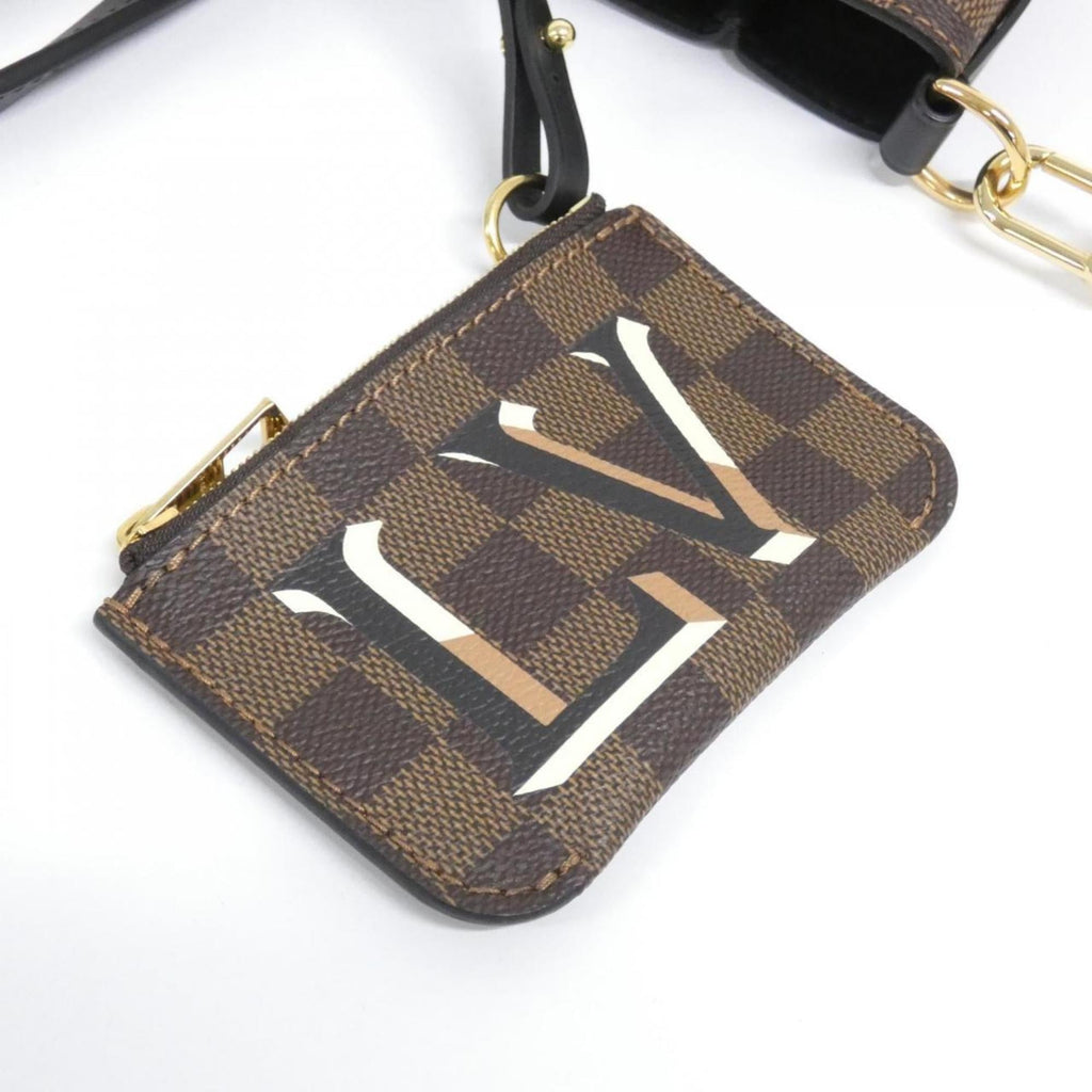 Louis Vuitton Brown Coated Canvas Handbag