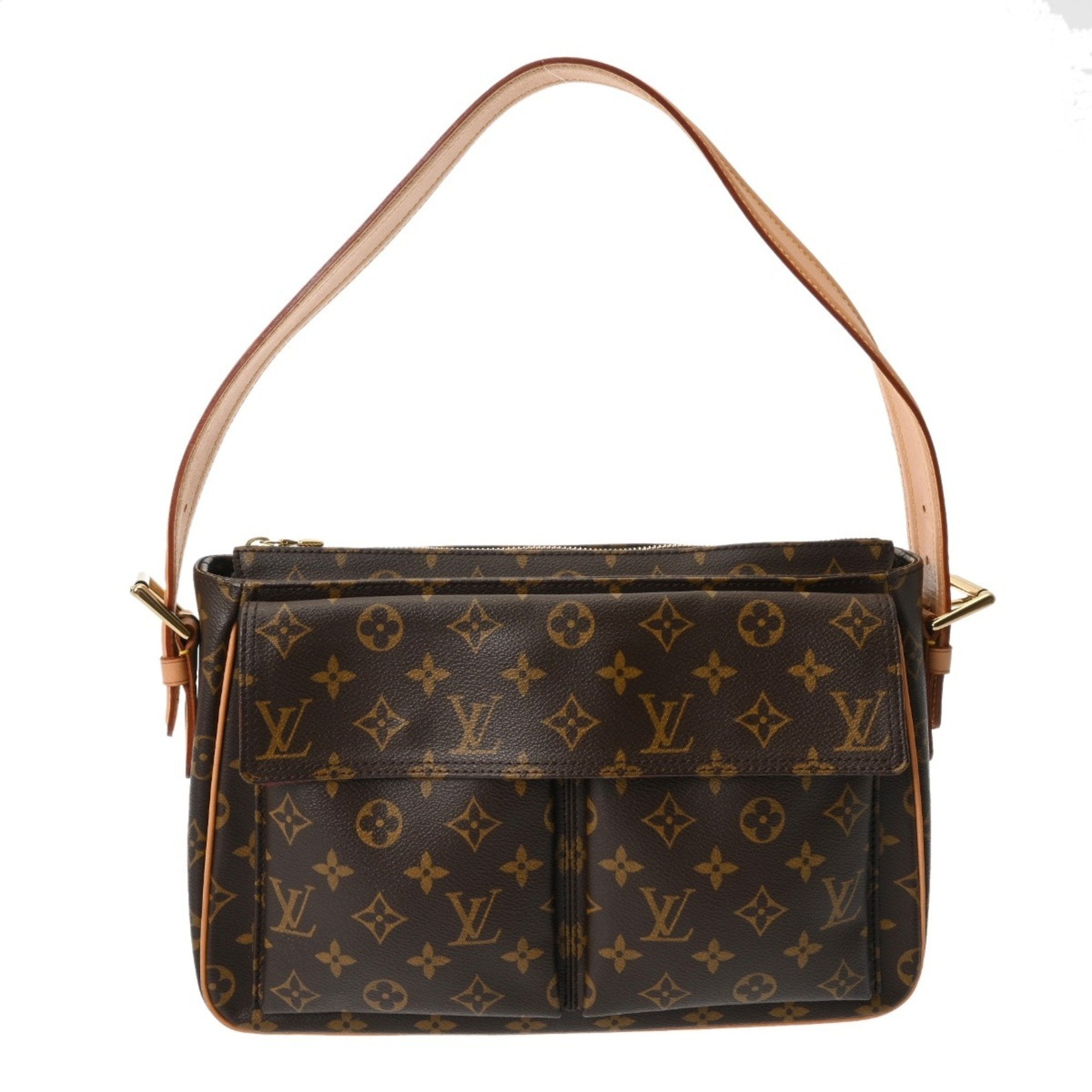 Louis Vuitton Brown Monogram Canvas Shoulder Bag
