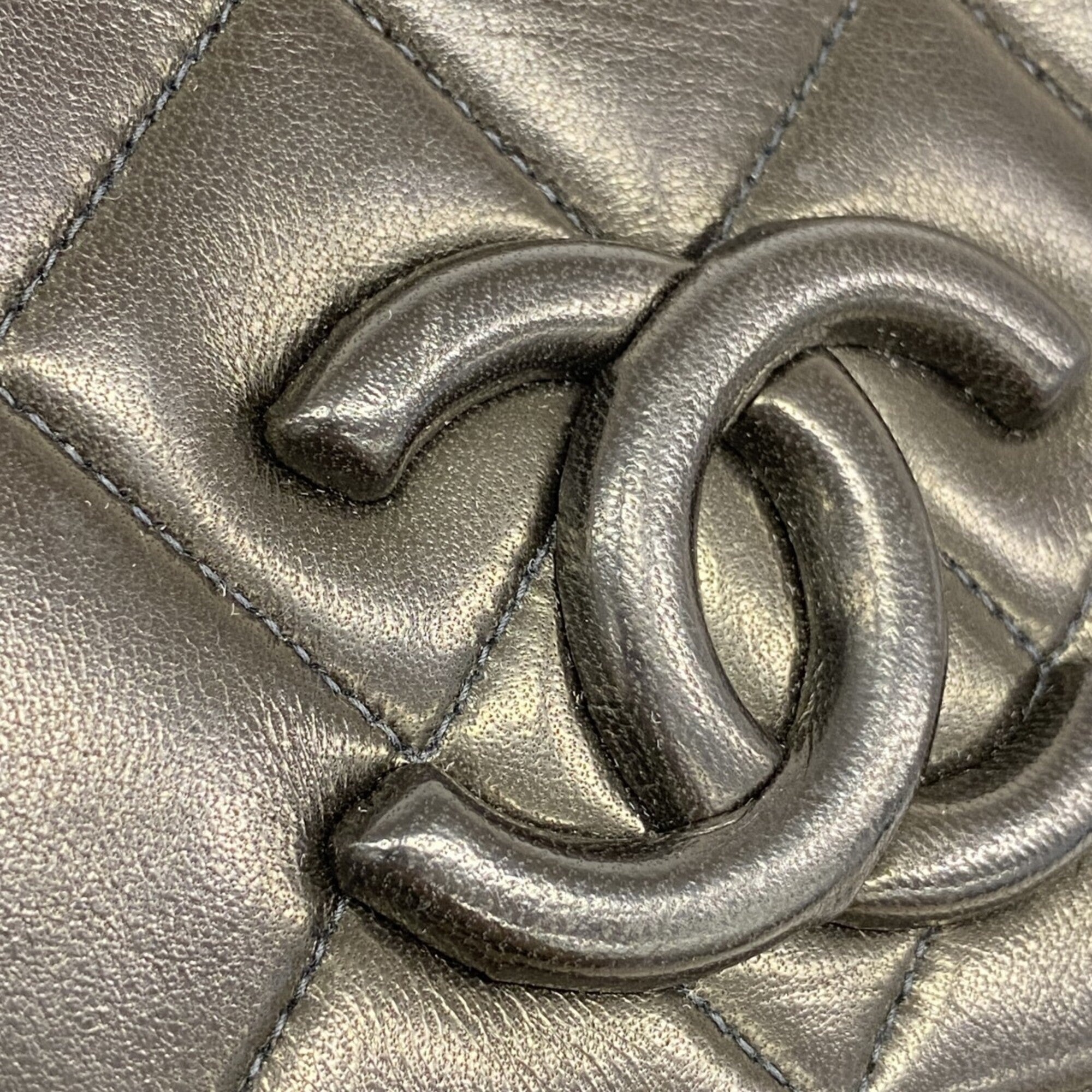 Chanel Black Leather Shoulder Bag