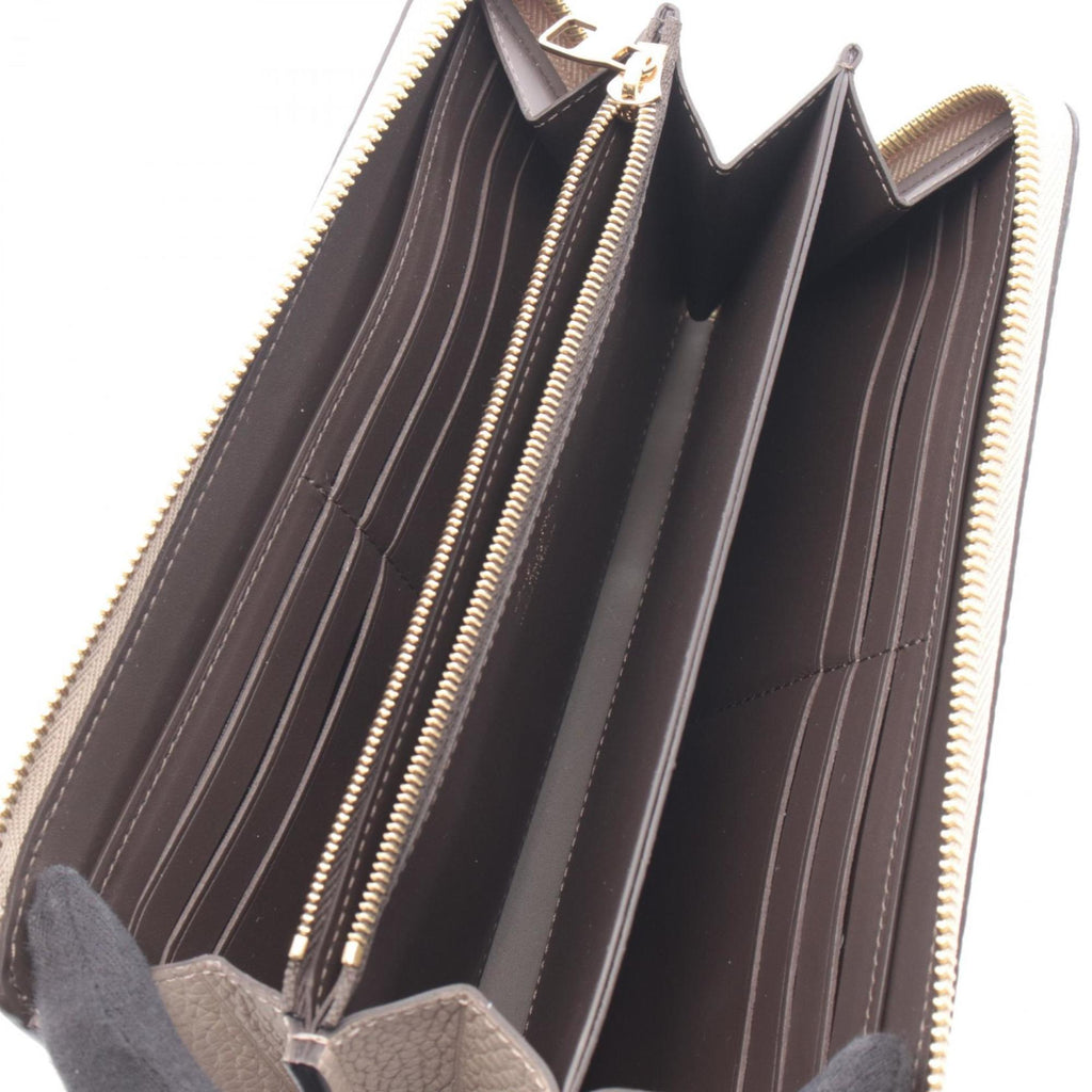 Louis Vuitton Beige Leather Long Wallet
