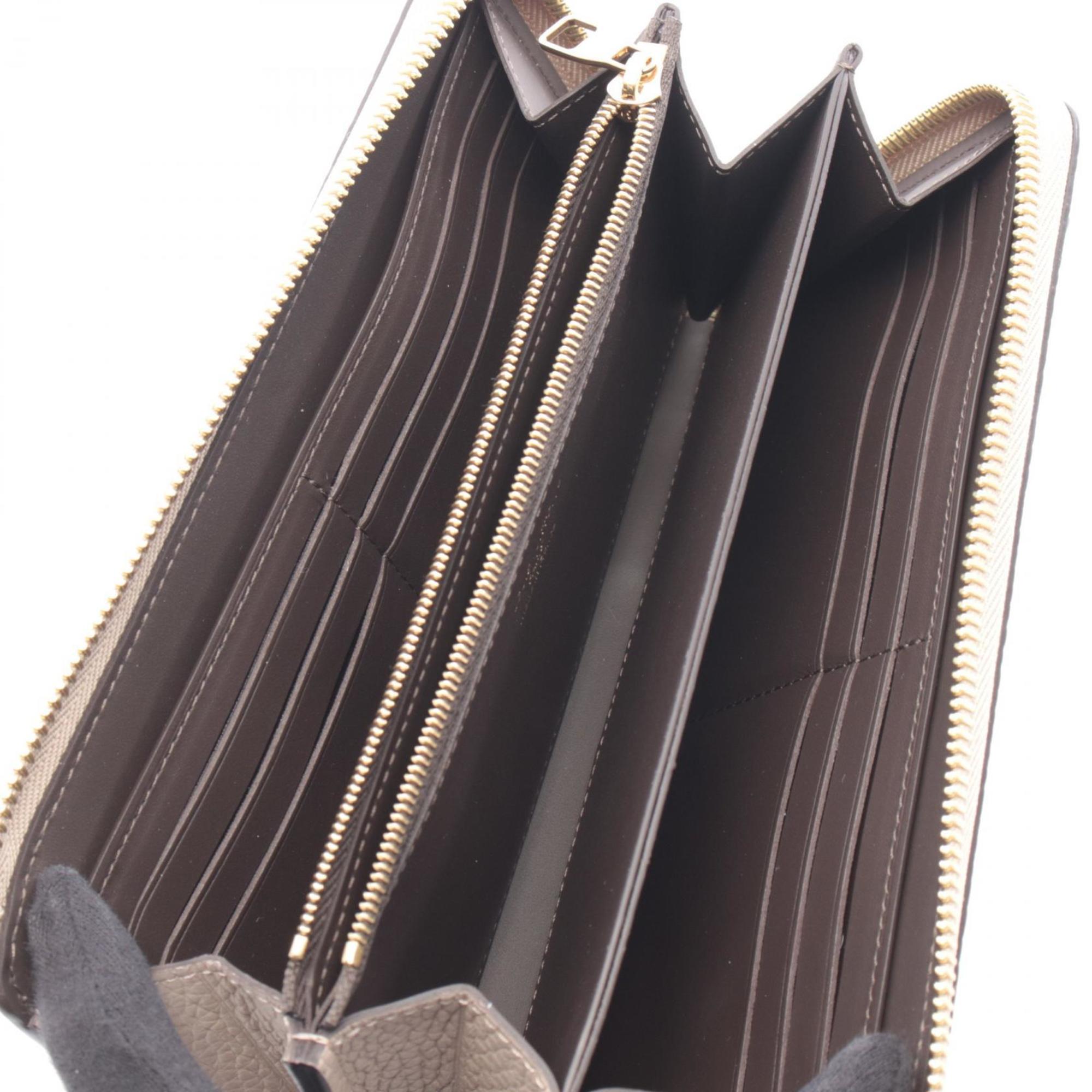 Louis Vuitton Beige Leather Long Wallet