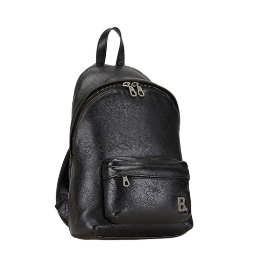 Balenciaga Black Leather Backpack