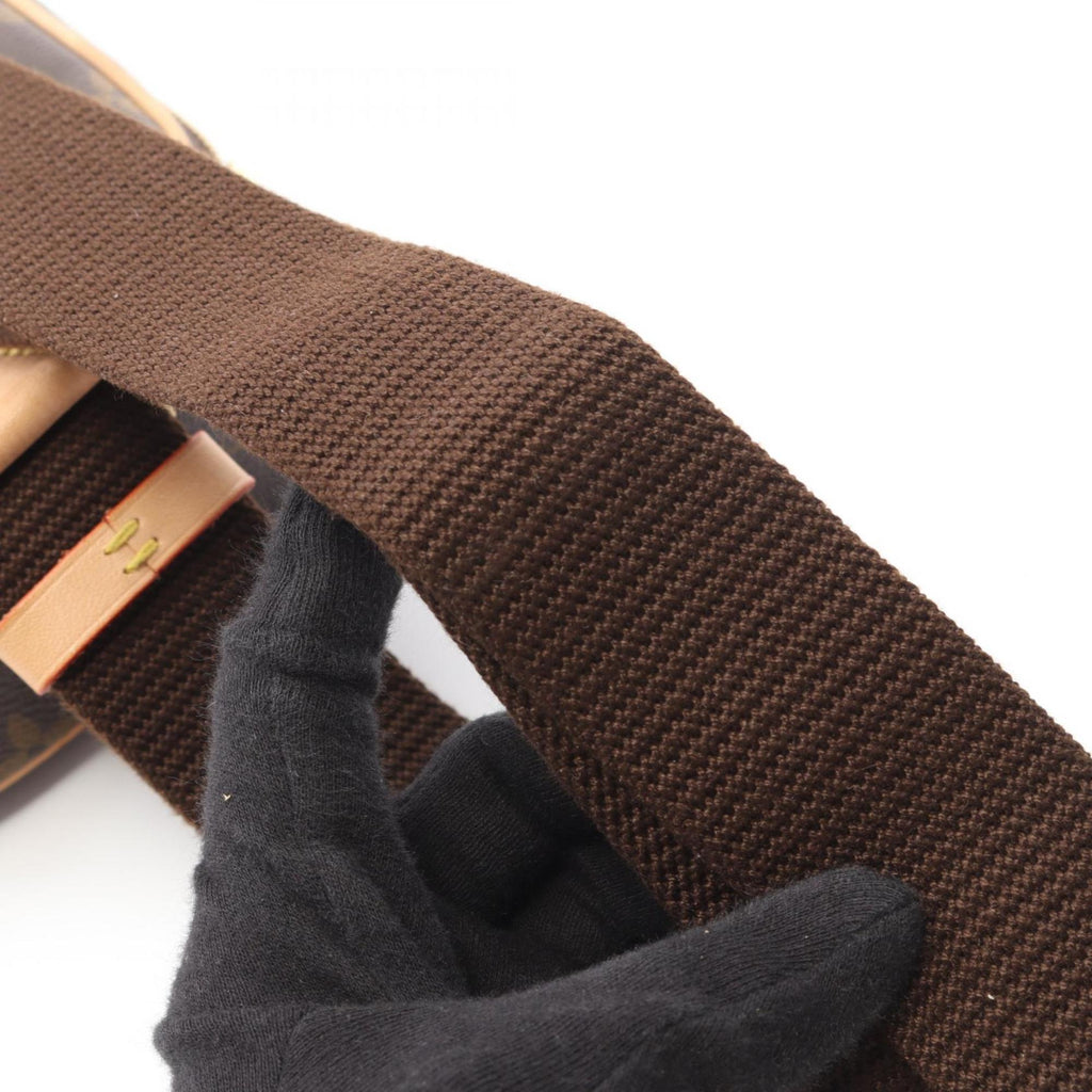 Louis Vuitton Monogram Brown Coated Canvas Leather Fanny Pack Sling Bag