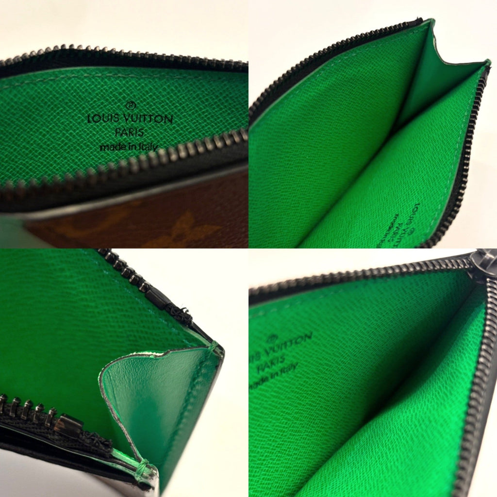 Louis Vuitton Monogram Macassar Green Monogram Macassar Coin Purse/Coin Case