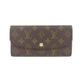 Louis Vuitton Brown Rose Ballerine Coated Canvas Long Wallet (Tri-Fold)