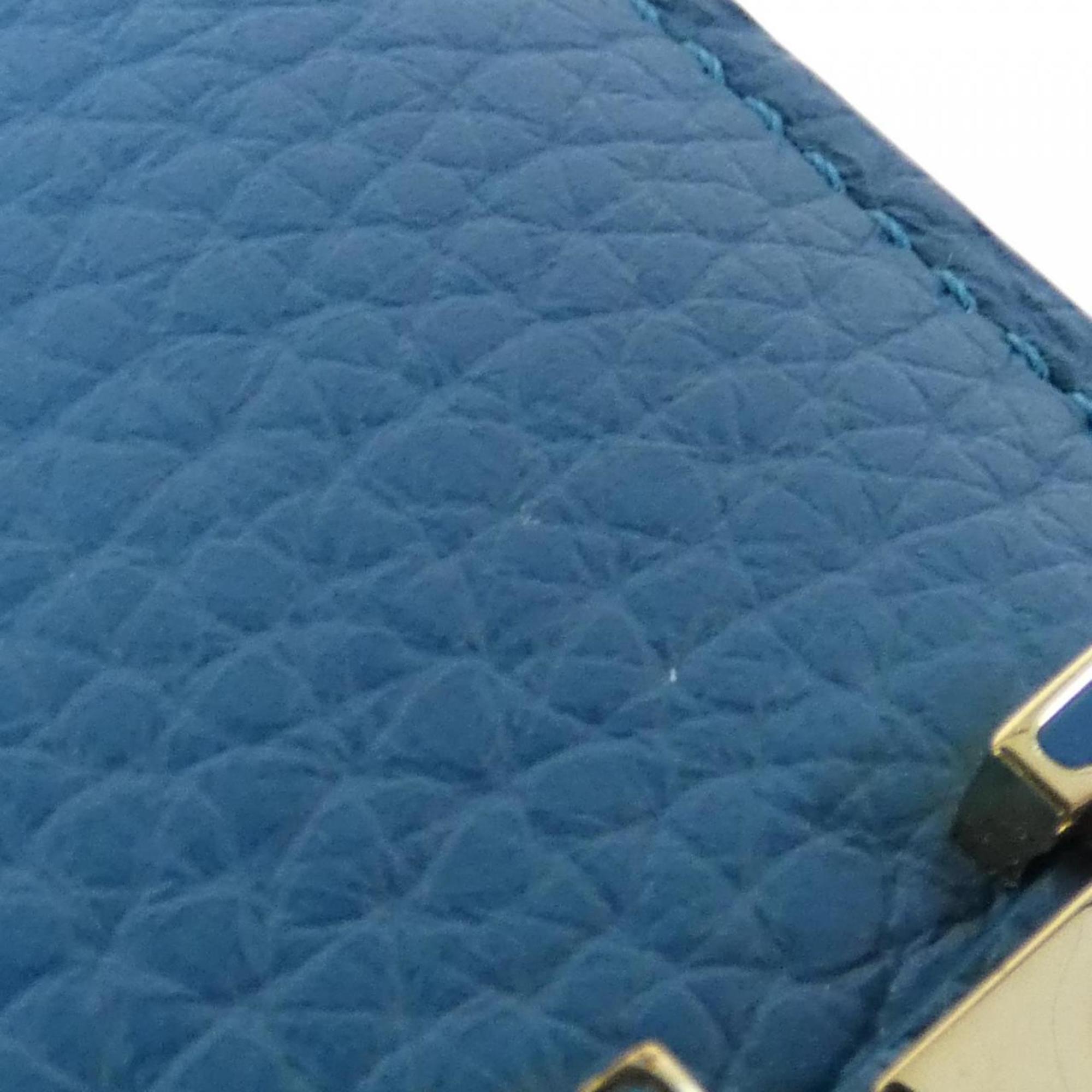 Louis Vuitton Blue Leather Long Wallet