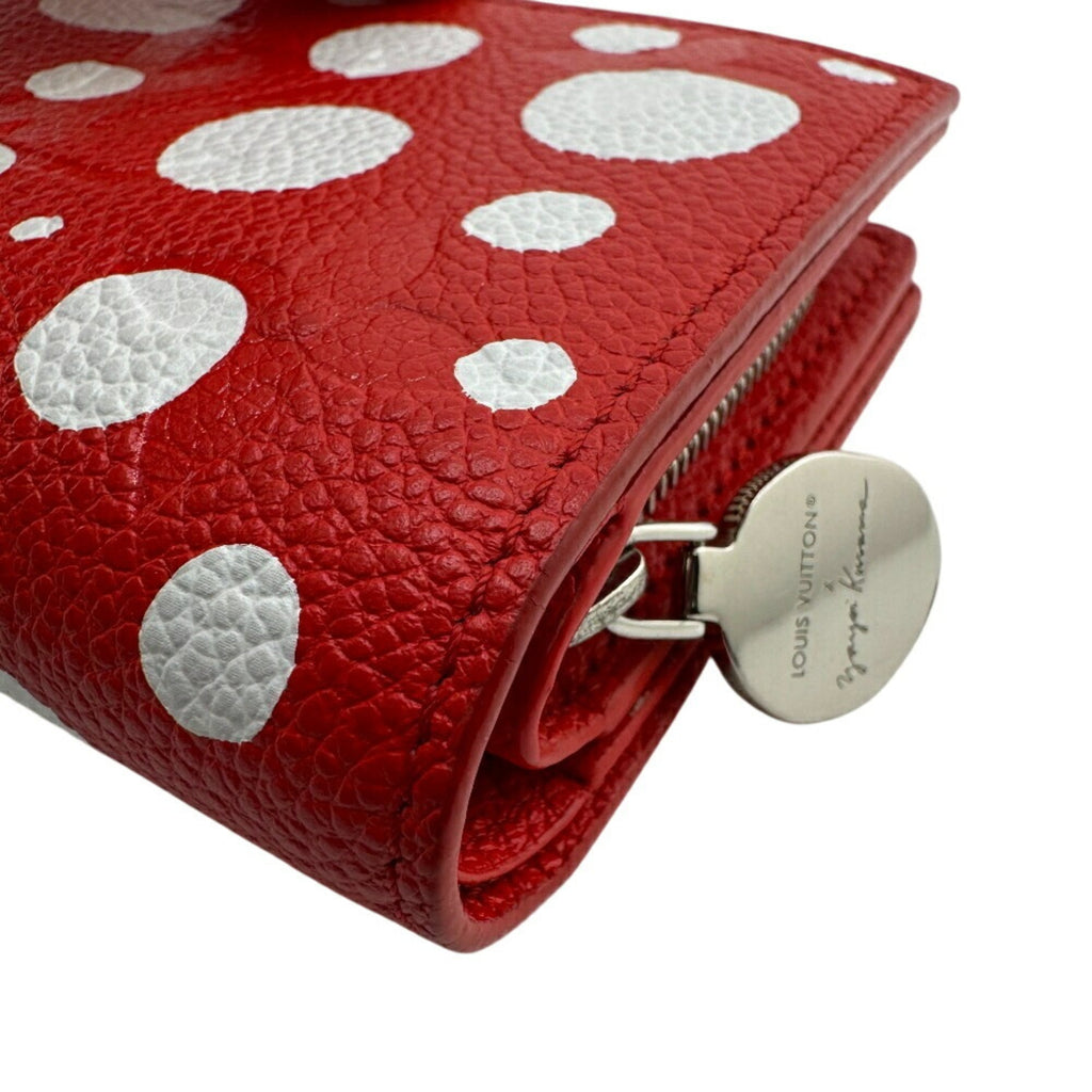 Louis Vuitton Monogram Empreinte Red Color White Leather Wallet