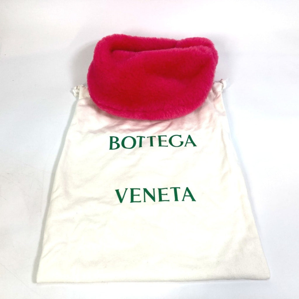 Bottega Veneta Pink Faux Fur Handbag