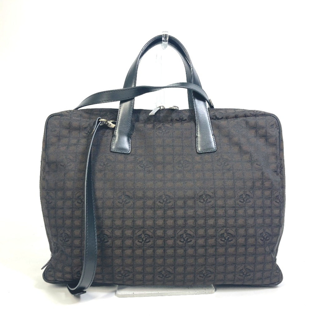 Chanel Brown Cloth Briefcase