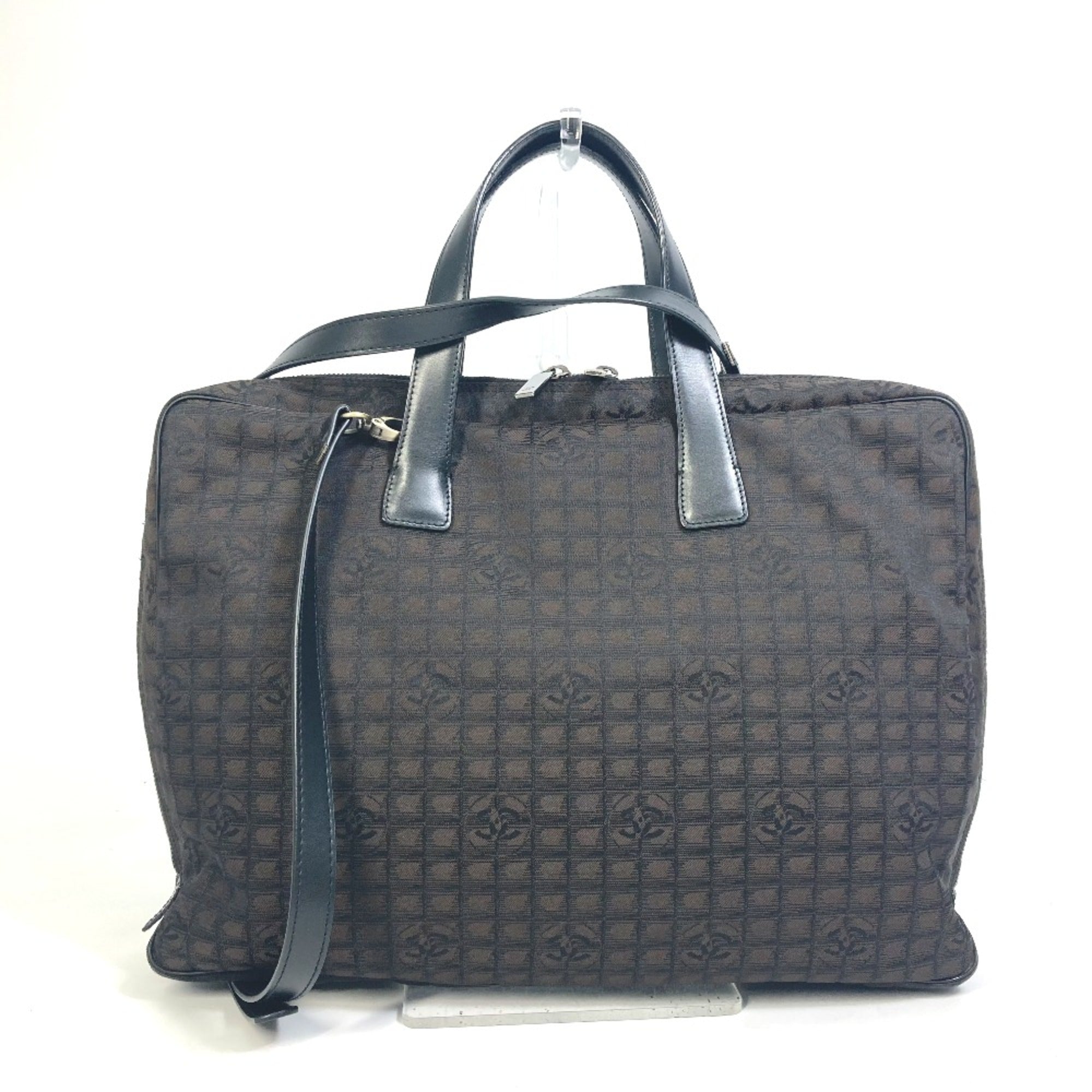 Chanel Brown Cloth Briefcase