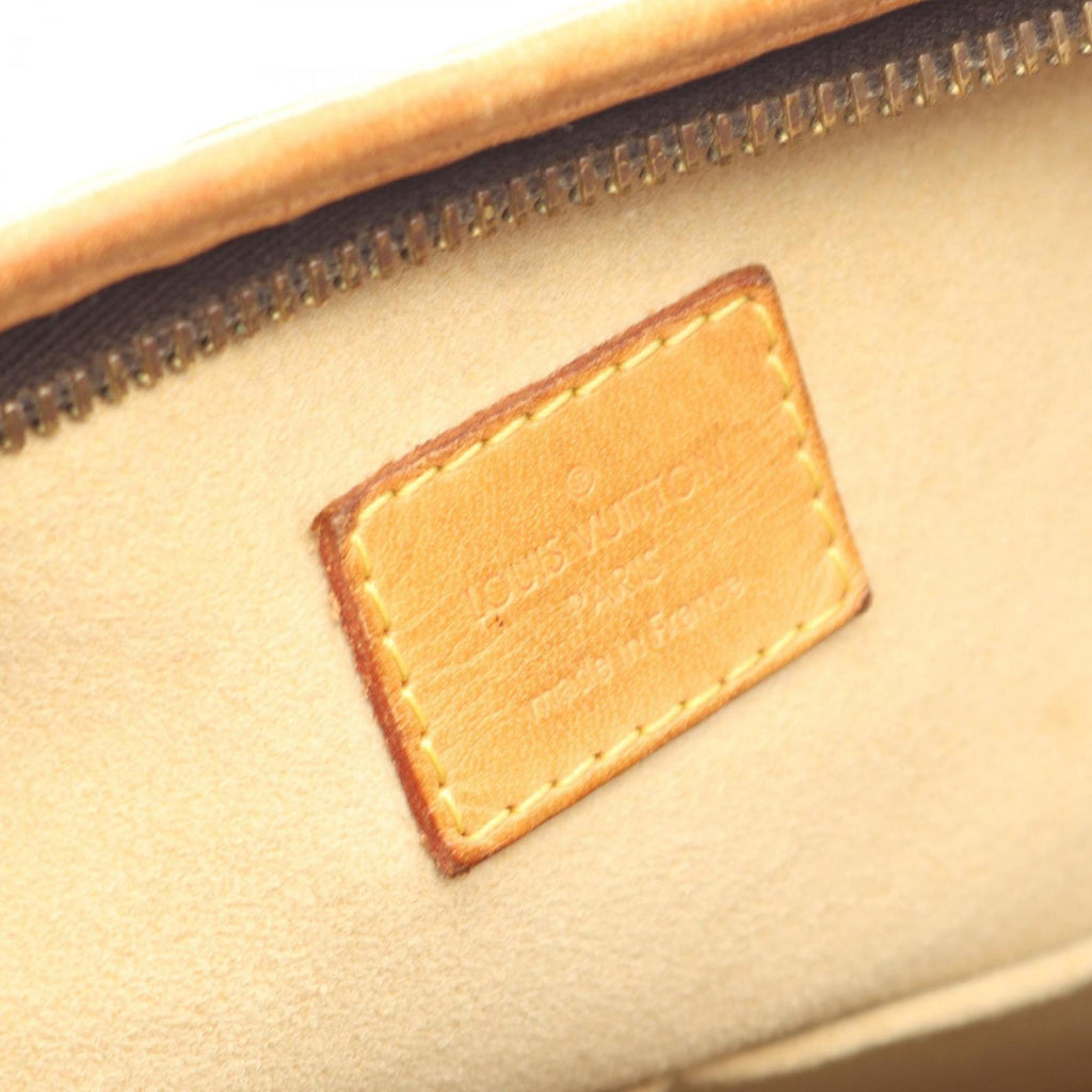 Louis Vuitton Brown Monogram Coated Canvas Leather Tote Bag