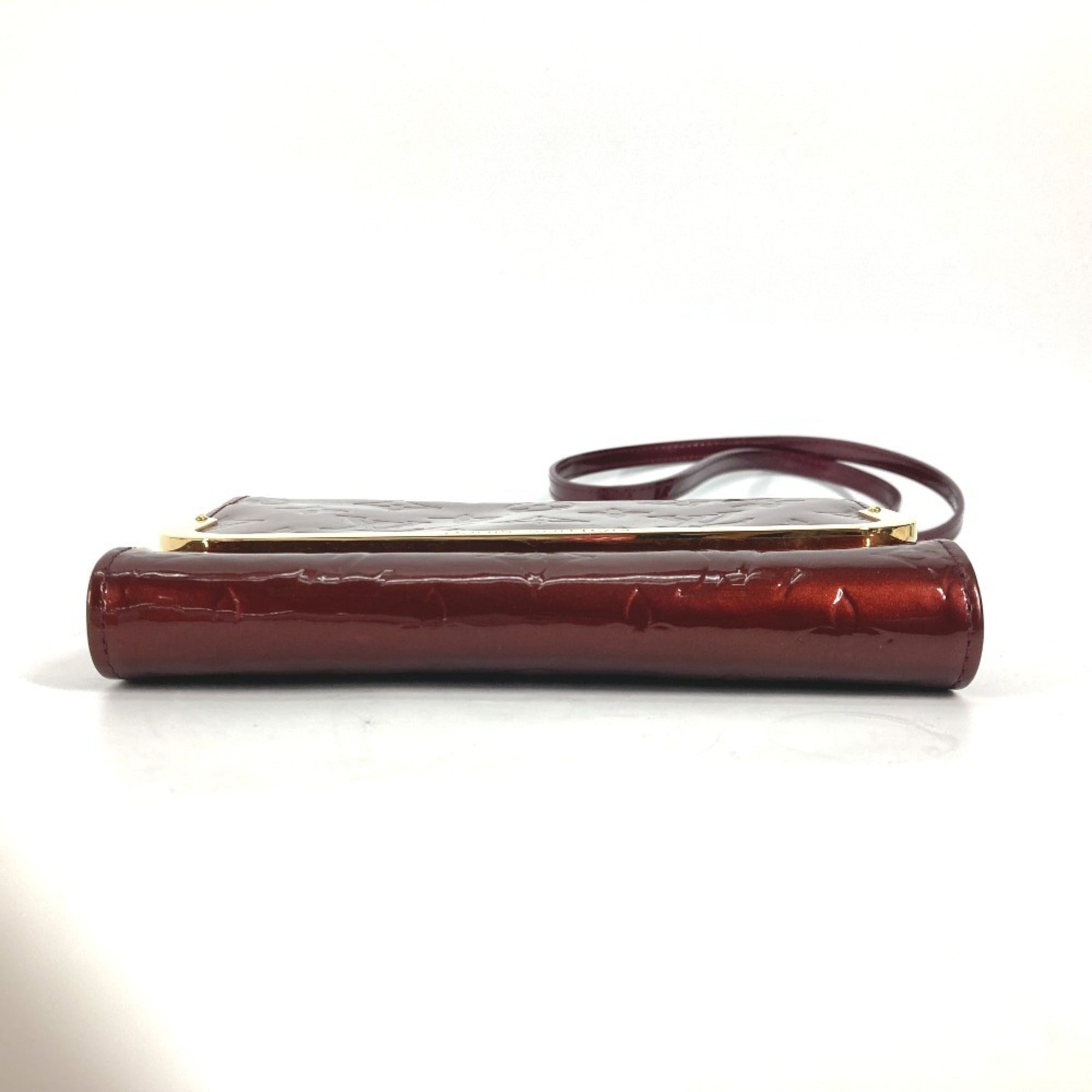 Louis Vuitton Monogram Vernis Purple Rouge Fauviste Monogram Vernis Clutch Bag Shoulder Bag