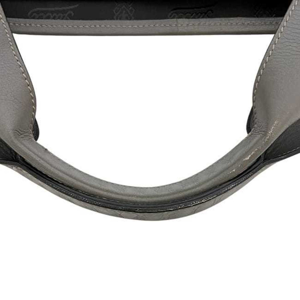 Gucci Hysteria Gray Leather Tote Bag (Pre-Owned)