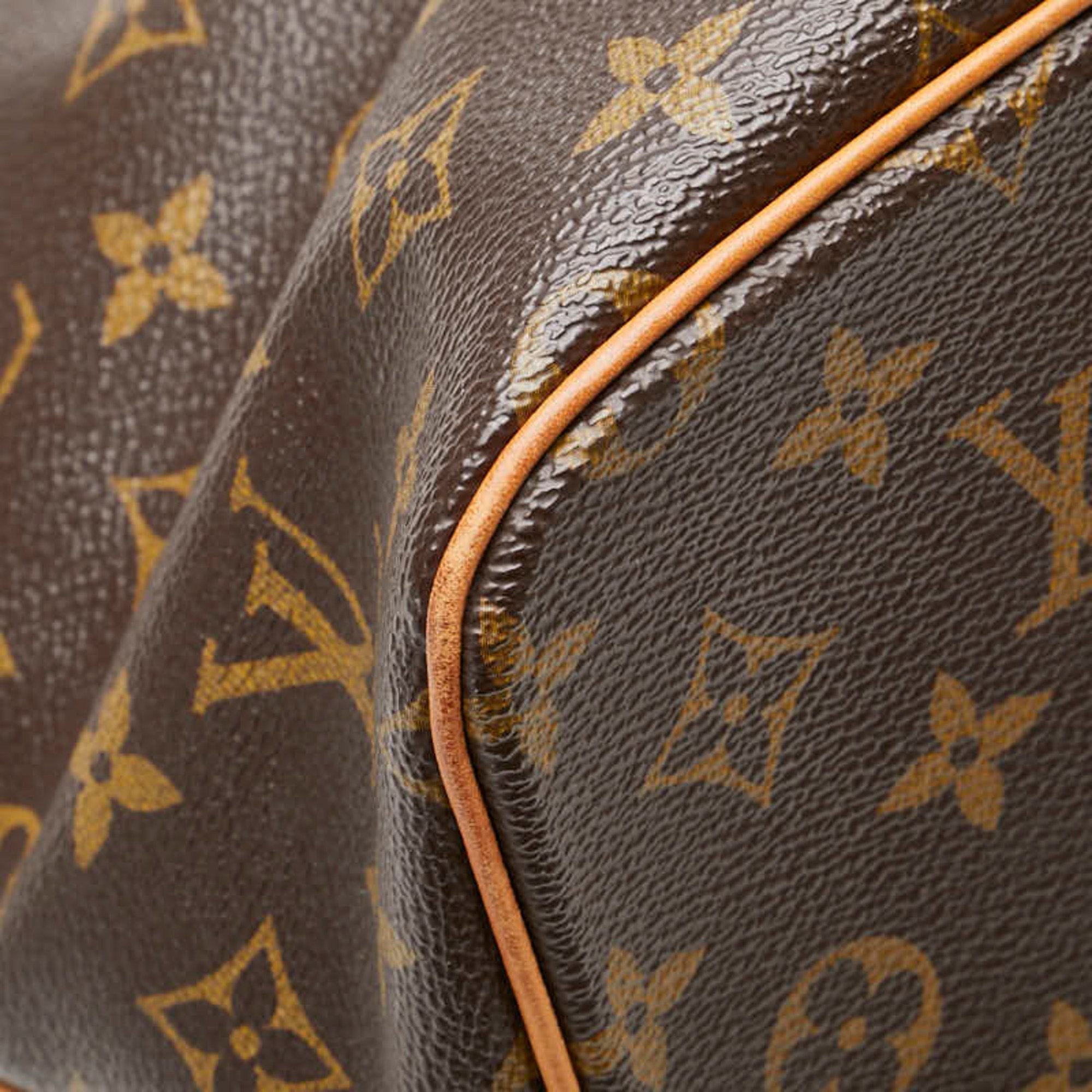 Louis Vuitton Brown Pvc Leather Handbag Shoulder Bag