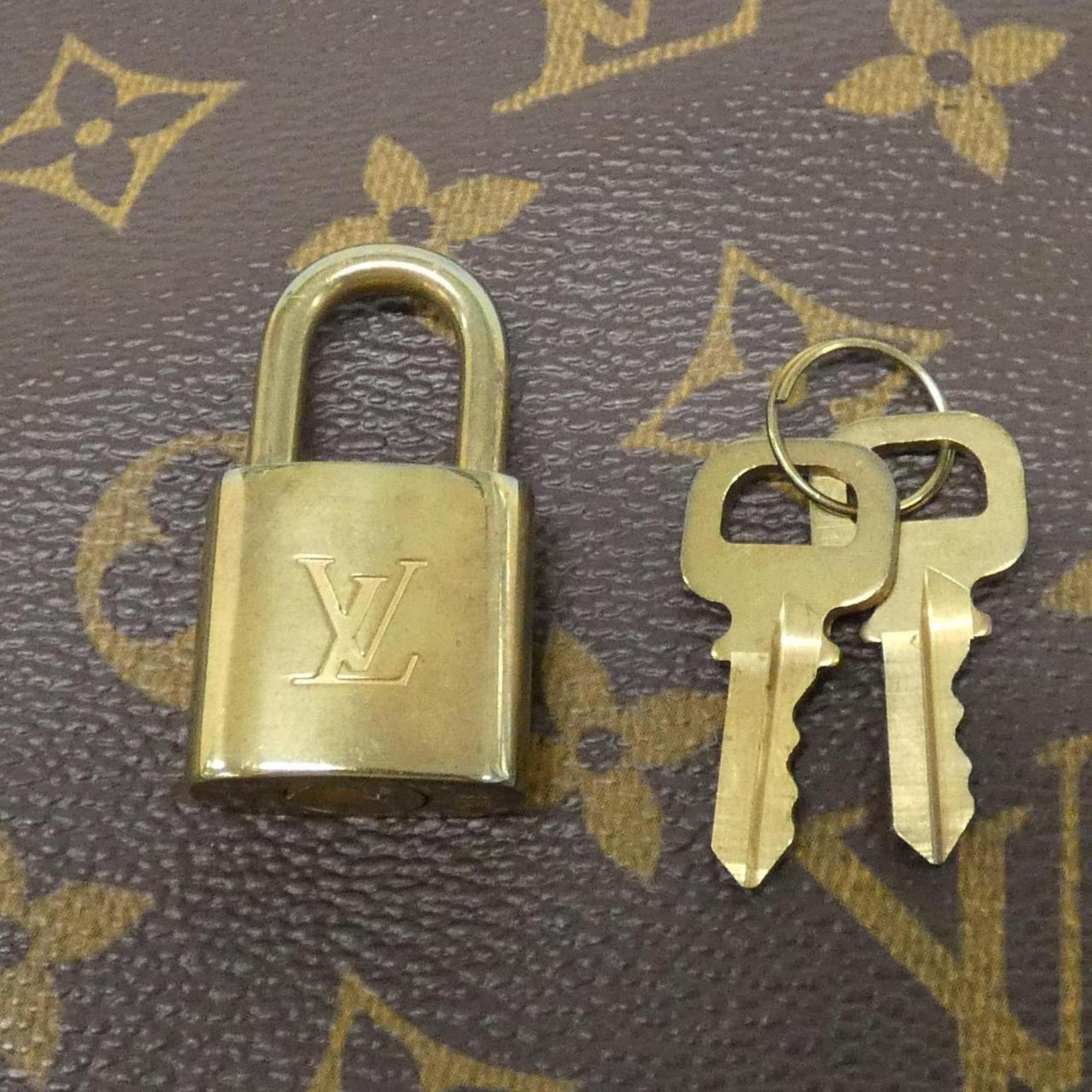 Louis Vuitton Marron Coated Canvas Boston Bag