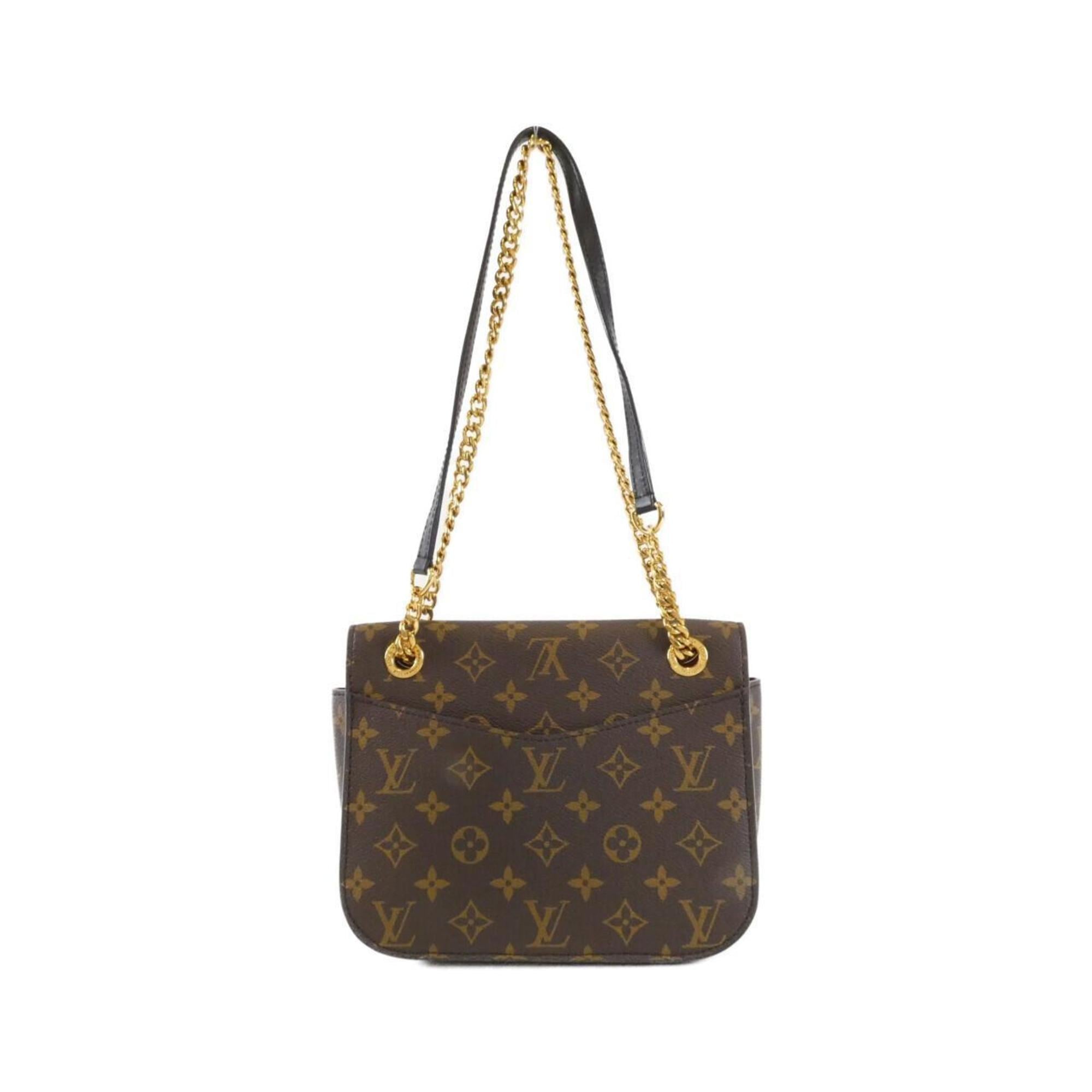 Louis Vuitton Brown Coated Canvas Shoulder Bag