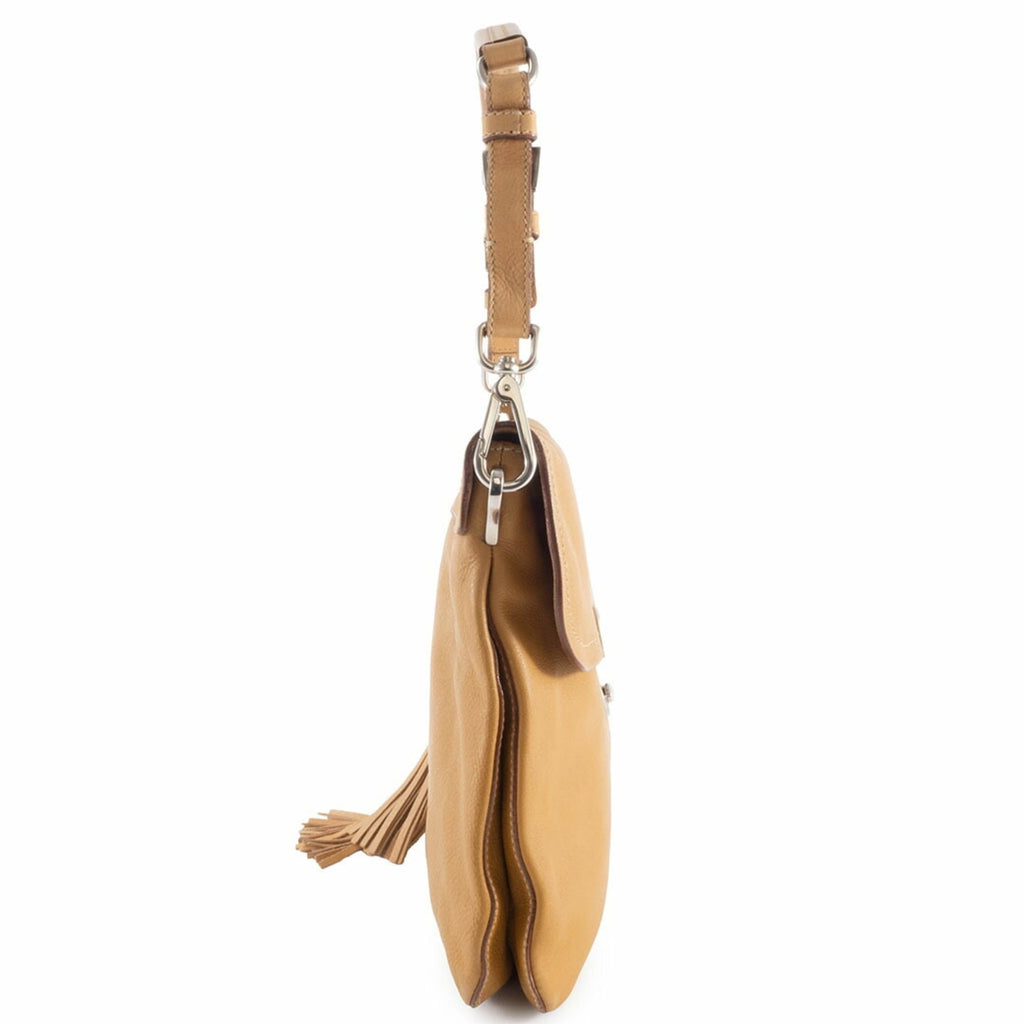 Prada Camel Leather Shoulder Bag