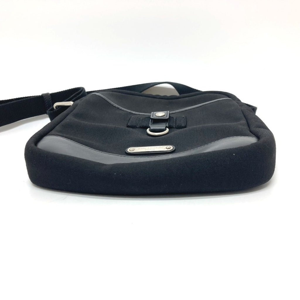 Saint Laurent Black Canvas Leather Shoulder Bag (Pre-Owned)