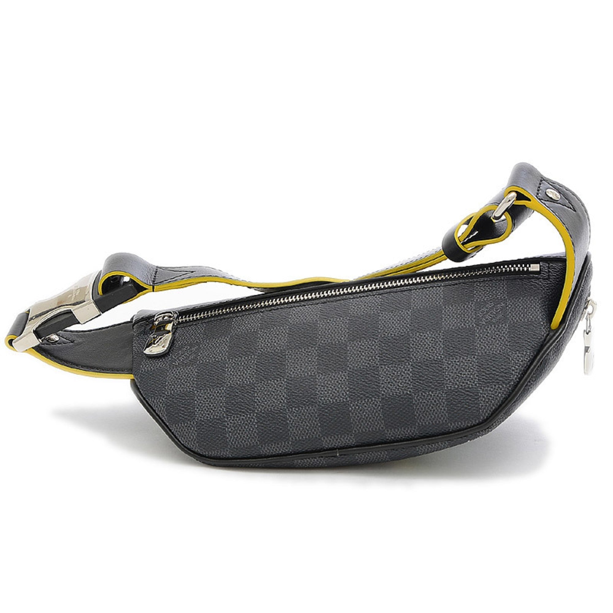 Louis Vuitton Damier Graphite Bum Bag Logo Print Body N40276 Men's