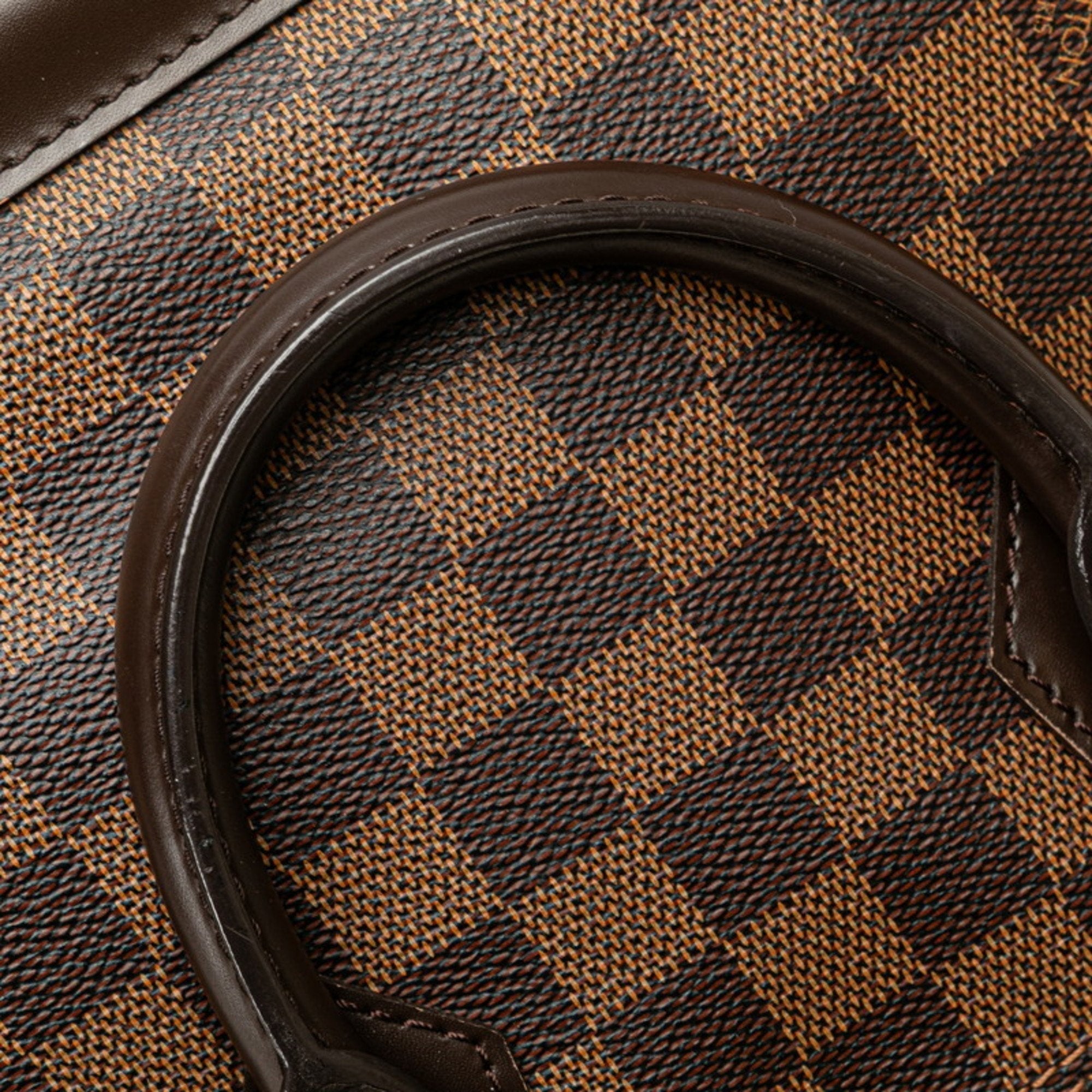 Louis Vuitton Brown Pvc Leather Handbag Shoulder Bag