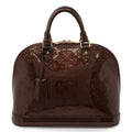 Louis Vuitton Bordeaux Rouge Fauviste Monogram Vernis Handbag