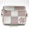 Louis Vuitton White Yellow Damier Canvas Pouch Shoulder Bag