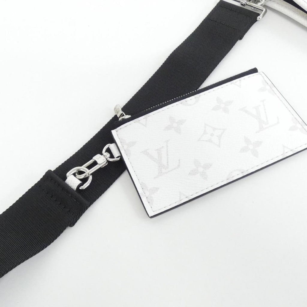Louis Vuitton White Coated Canvas Leather Shoulder Bag