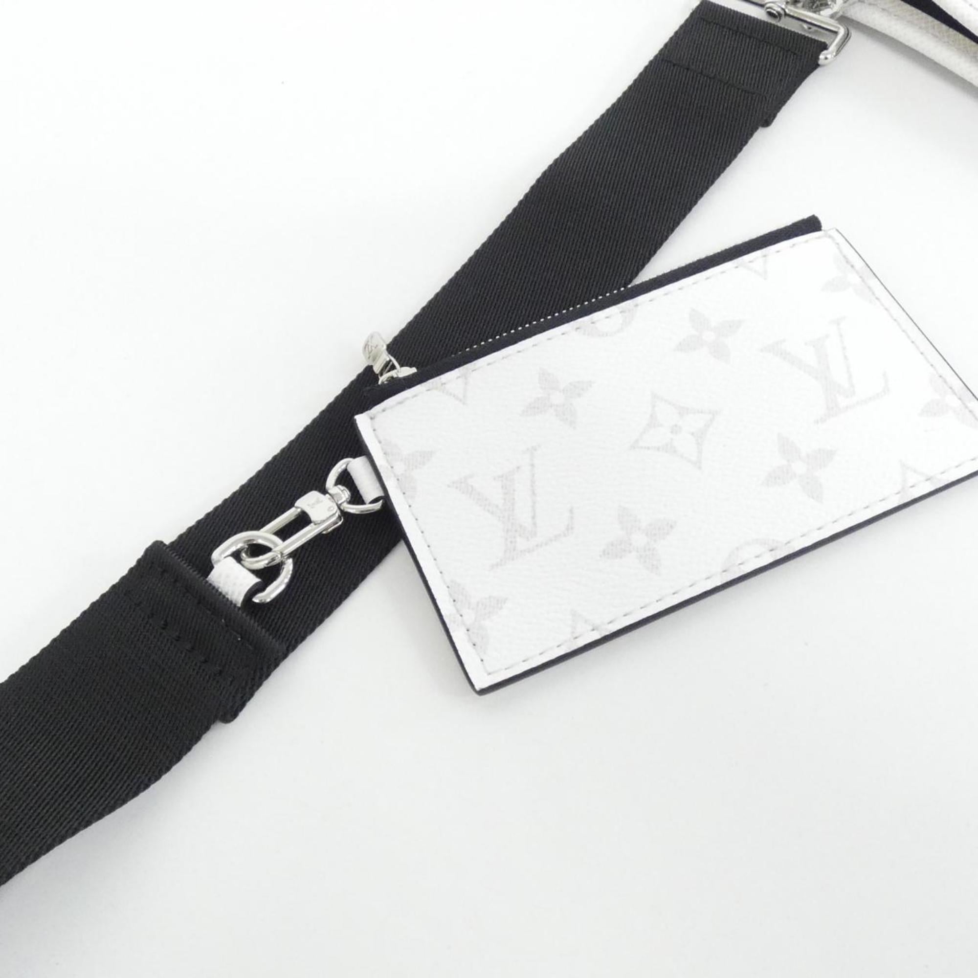 Louis Vuitton White Coated Canvas Leather Shoulder Bag