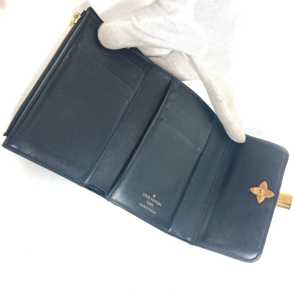 Louis Vuitton Monogram Black Brown Monogram Wallet (Tri-Fold)