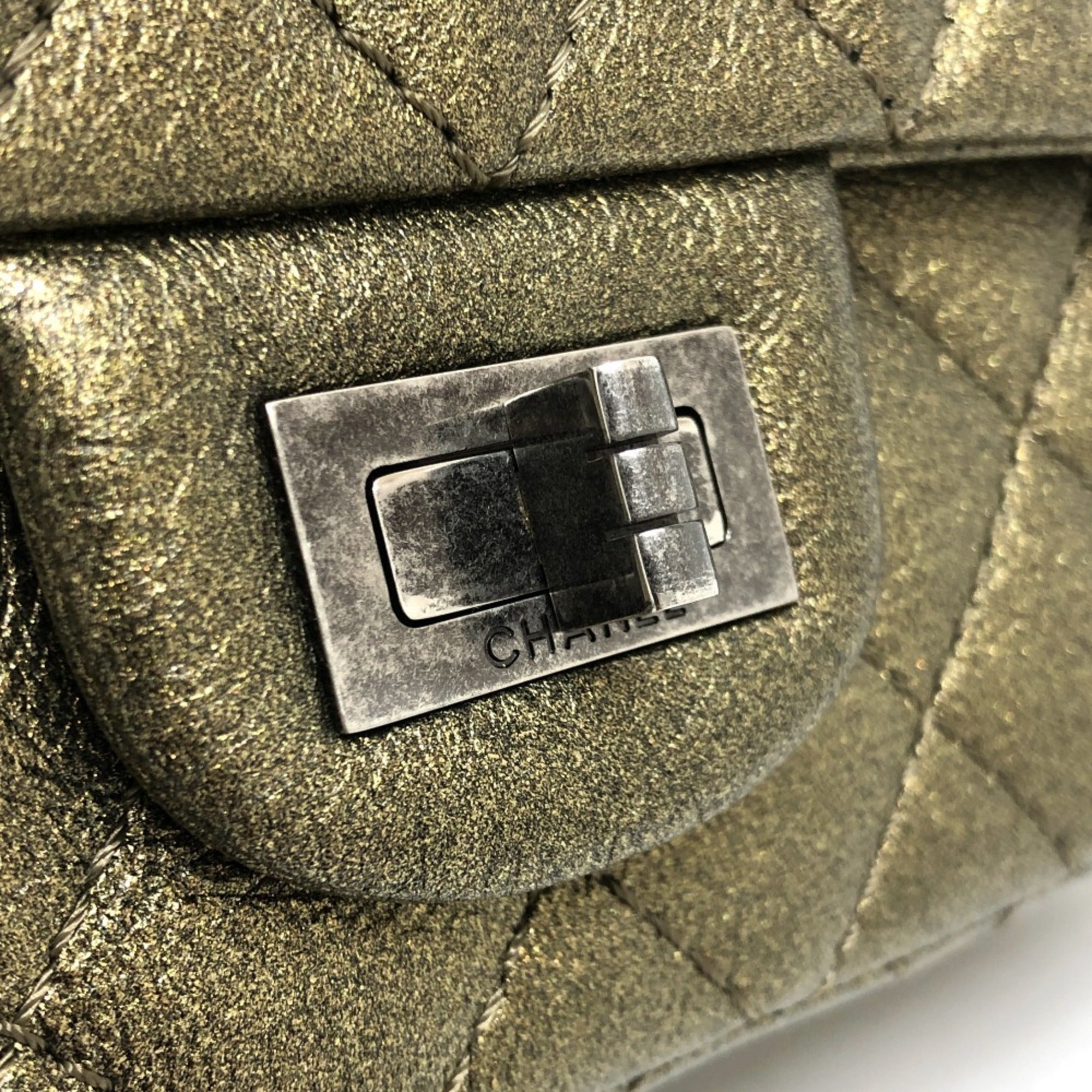 Chanel Bronze Leather Shoulder Bag