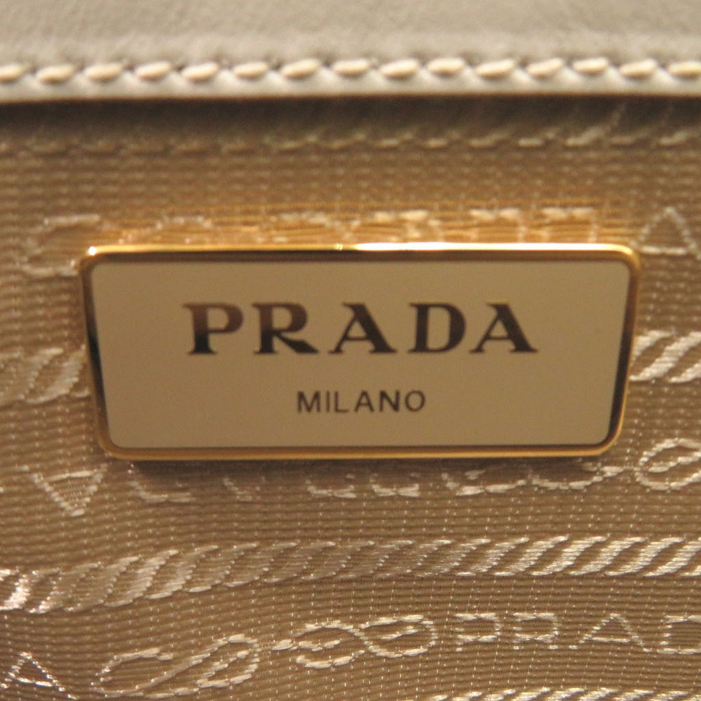 Prada Jacquard Leather Shoulder Bag