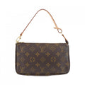 Louis Vuitton Brown Coated Canvas Pouch