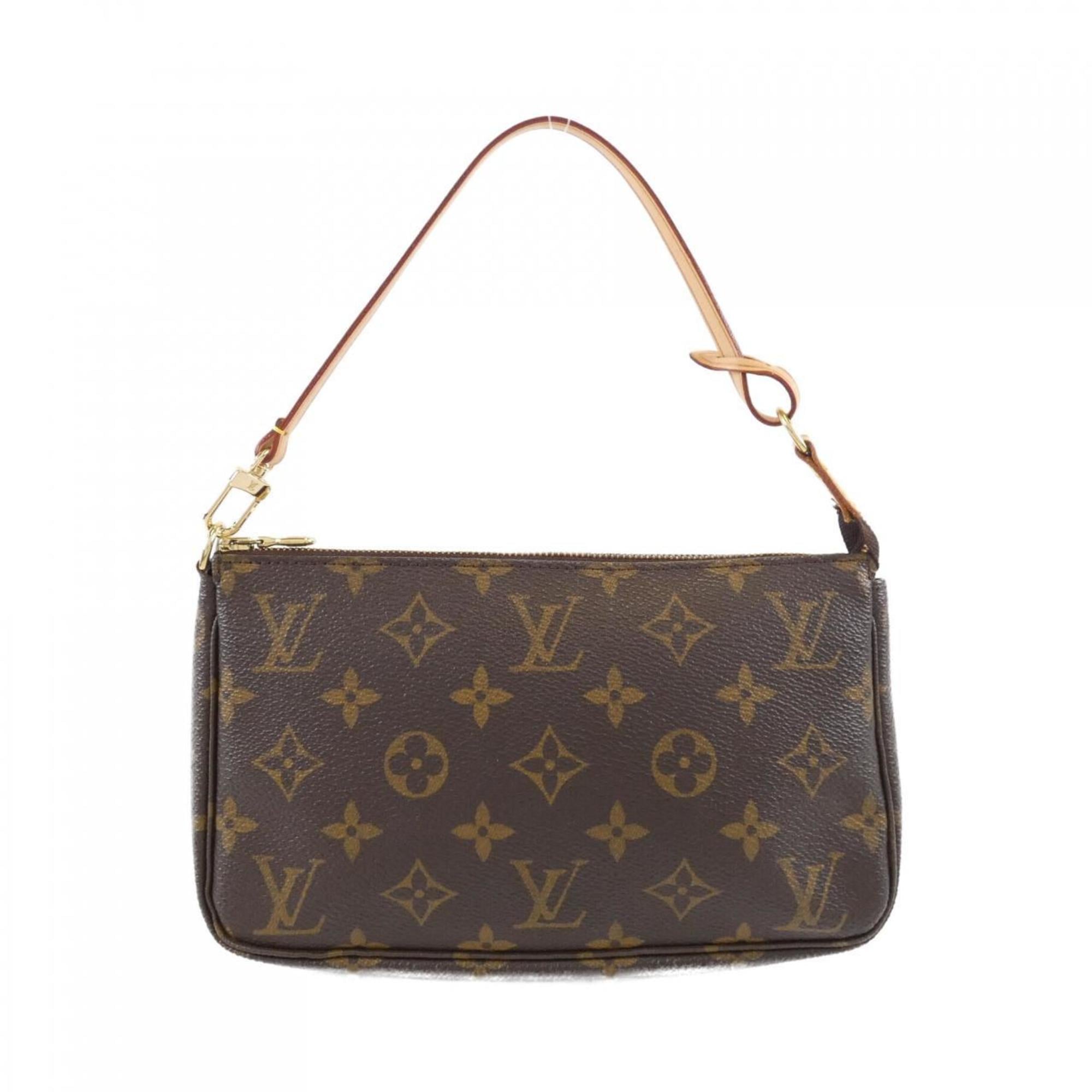 Louis Vuitton Brown Coated Canvas Pouch