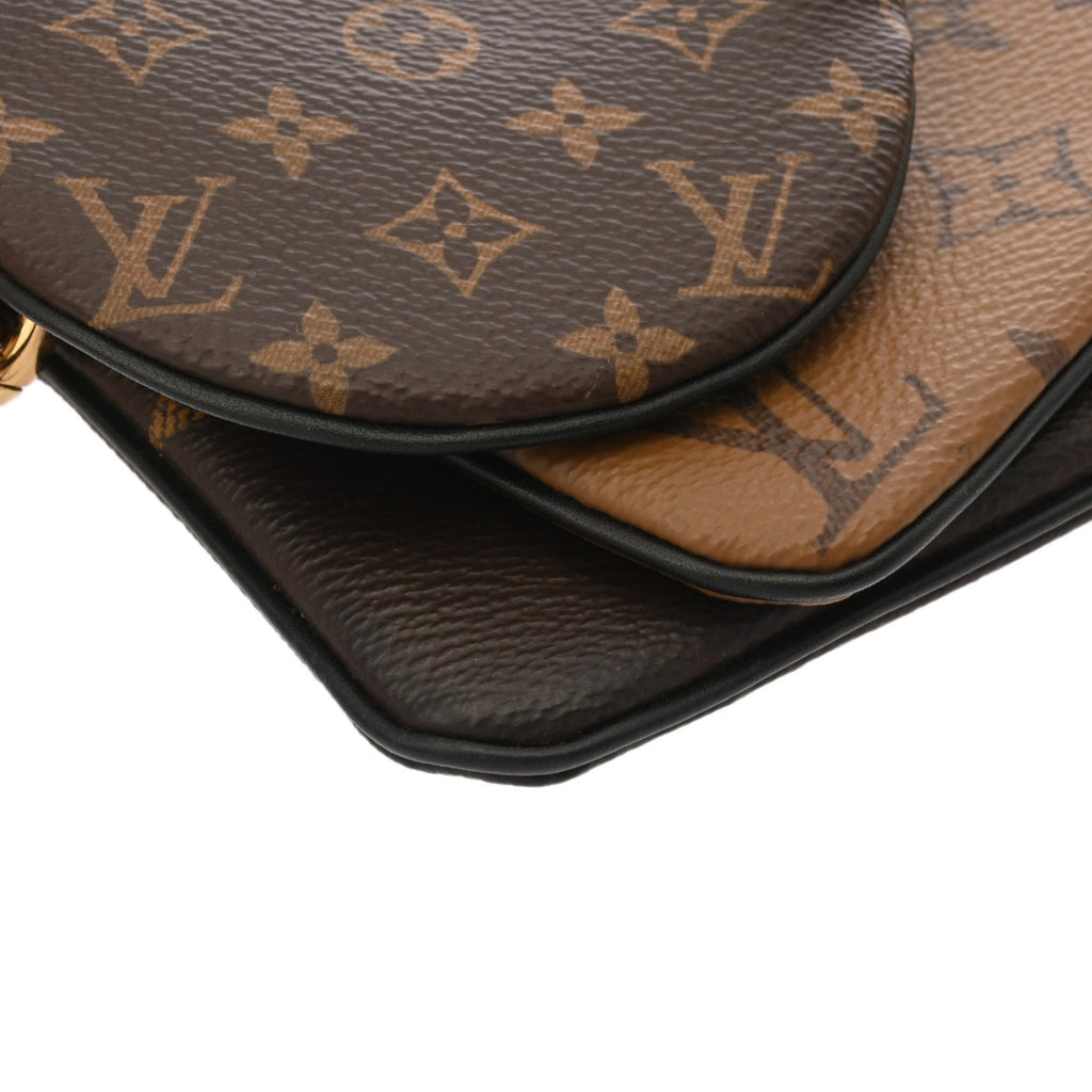 Louis Vuitton Brown Camel Monogram Canvas Pochette Pouch