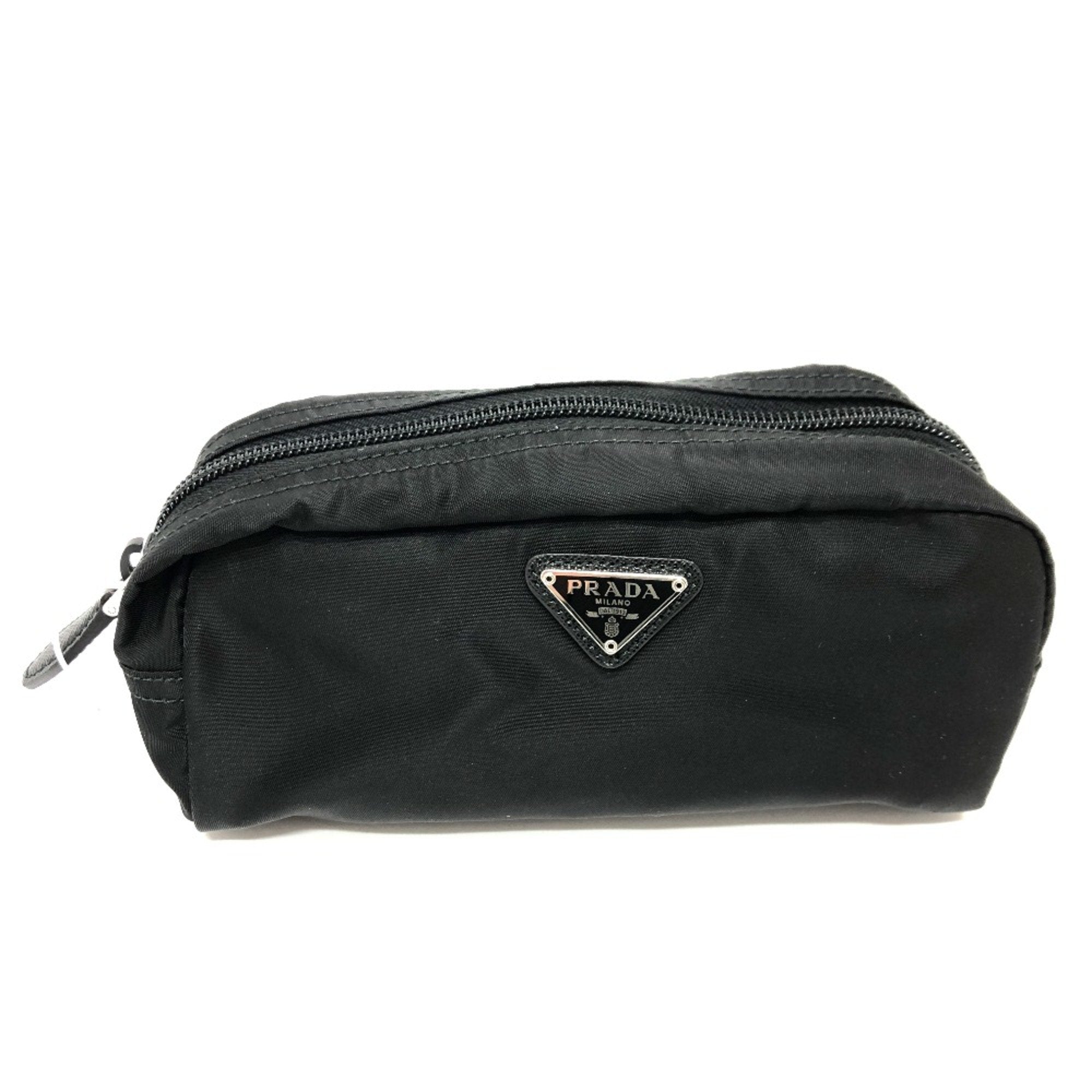 Prada Black Cloth Pouch