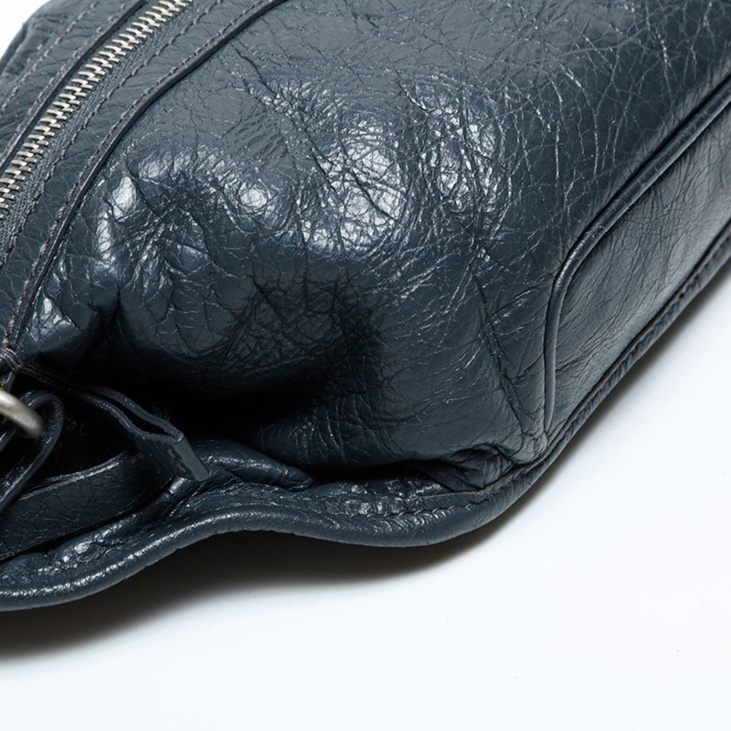 Balenciaga Gray Leather Fanny Pack