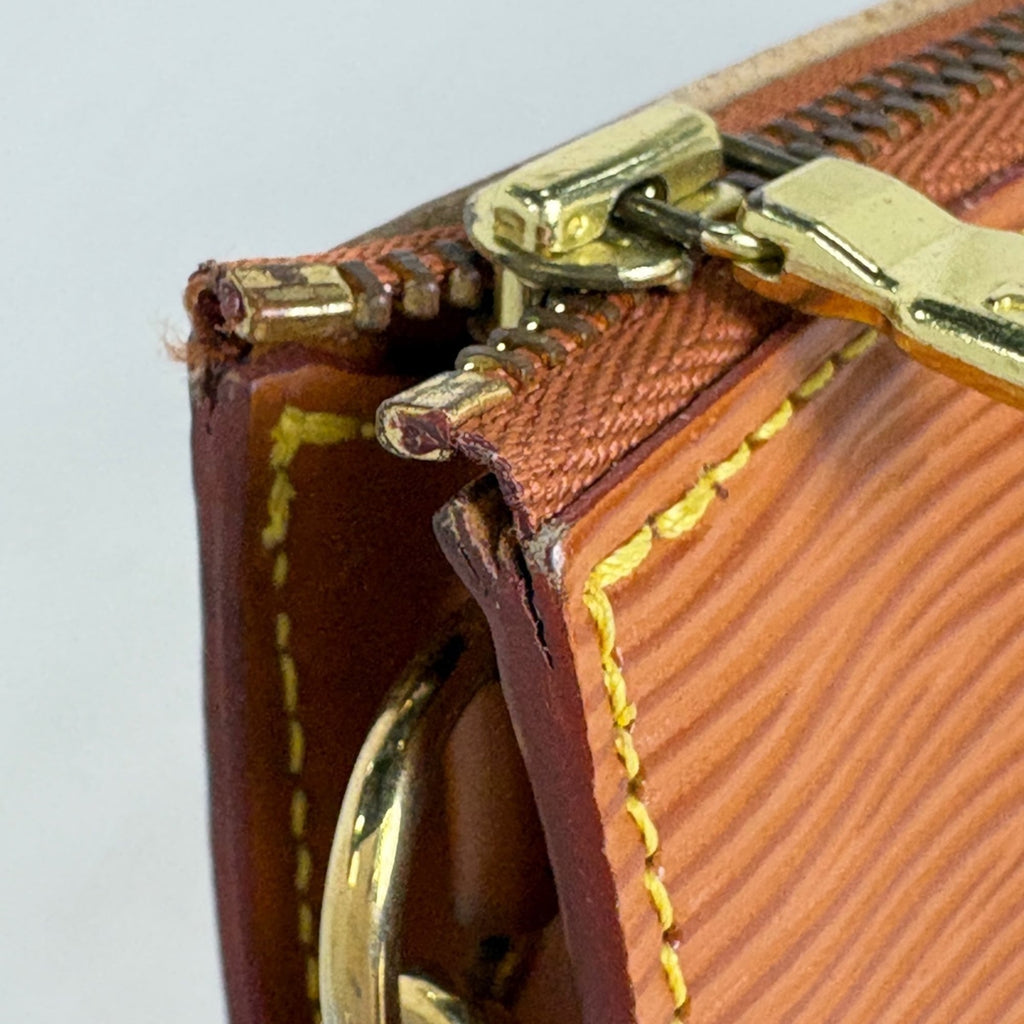 Louis Vuitton Brown Epi Leather Pochette Pouch