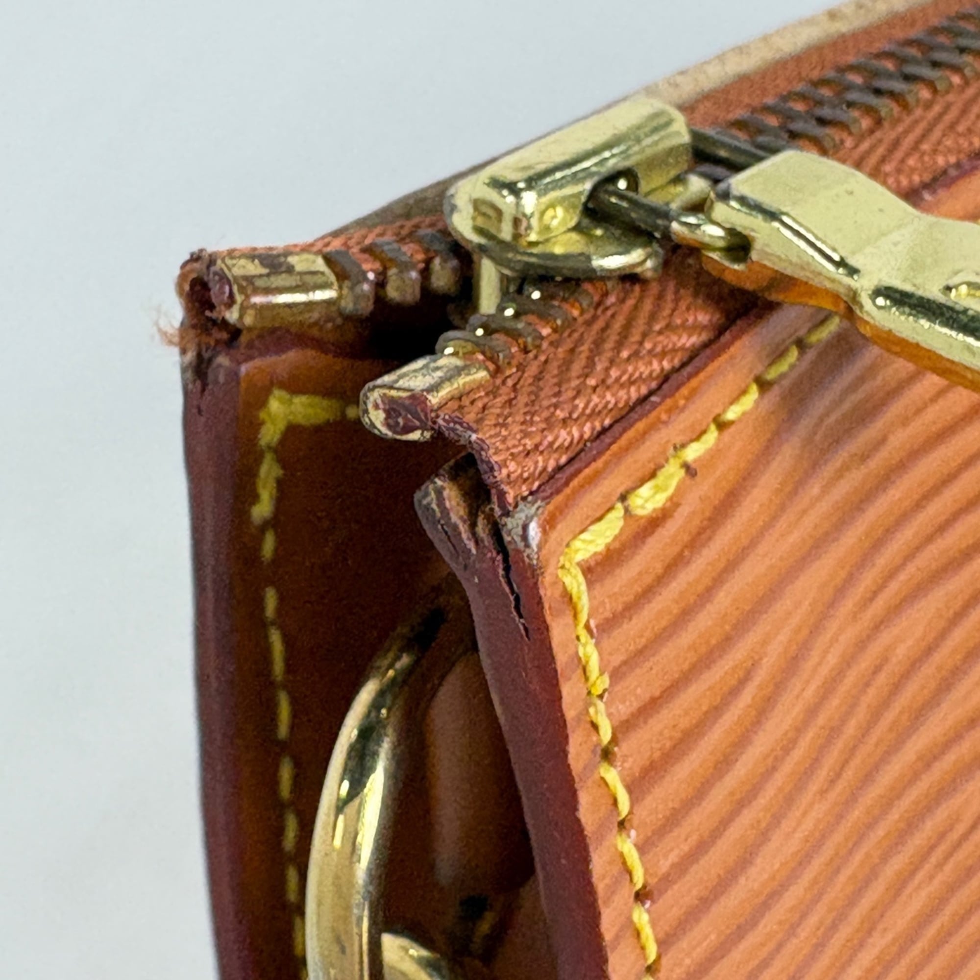 Louis Vuitton Brown Epi Leather Pochette Pouch