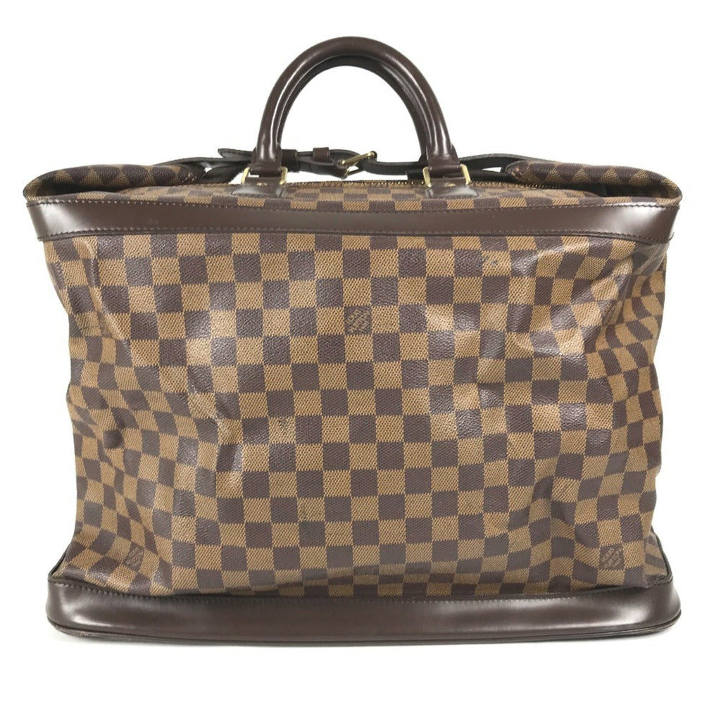 Louis Vuitton Damier Brown Ebene Damier Canvas Boston Bag Handbag
