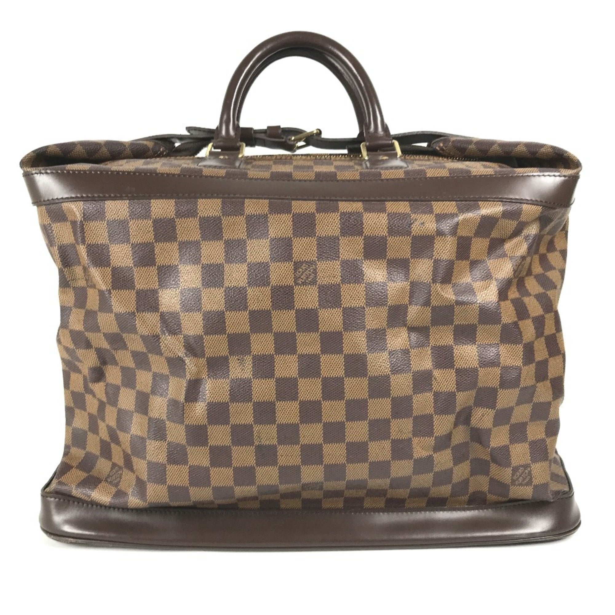 Louis Vuitton Damier Brown Ebene Damier Canvas Boston Bag Handbag
