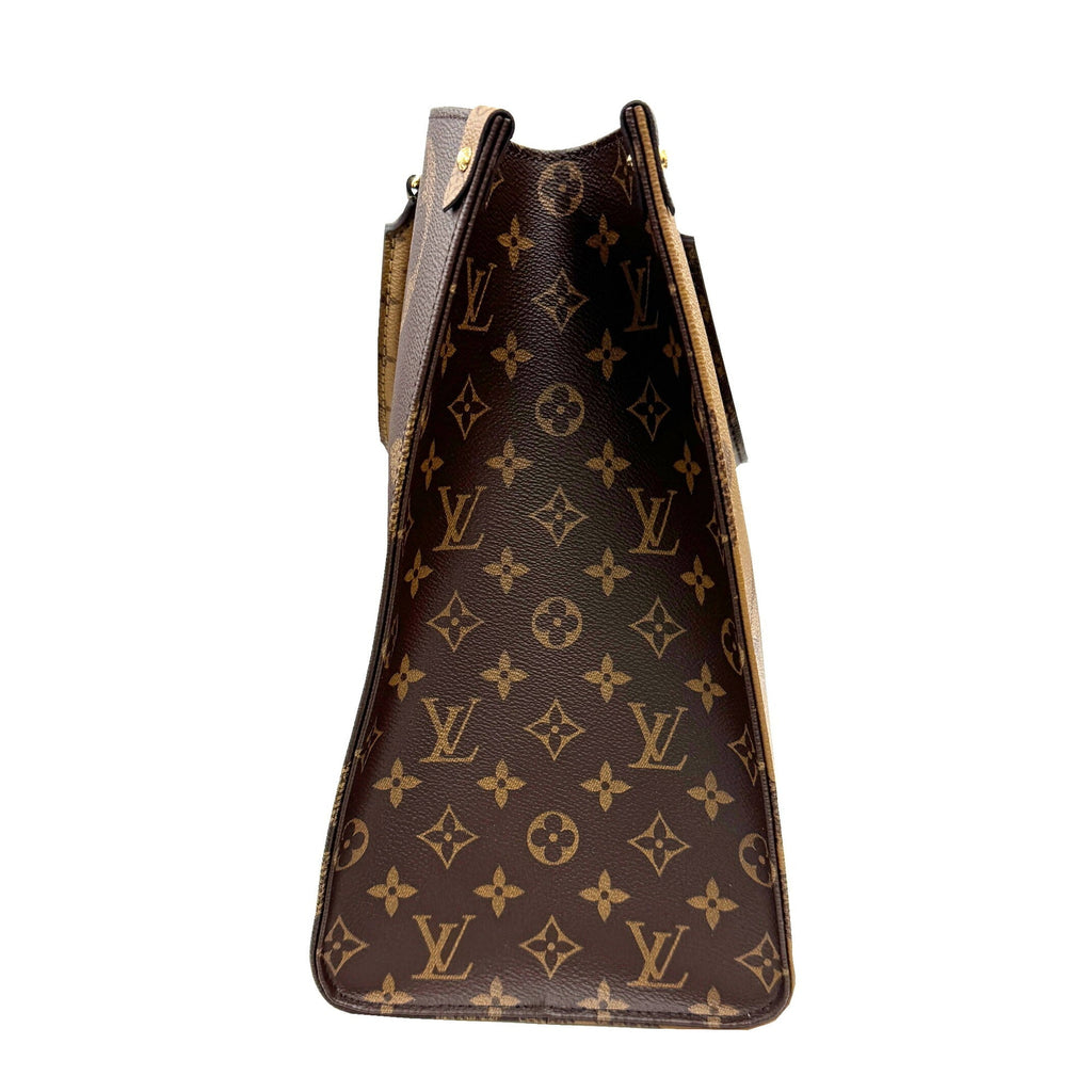 Louis Vuitton Brown Monogram Monogram Reverse Monogram Monogram Reverse Tote Bag
